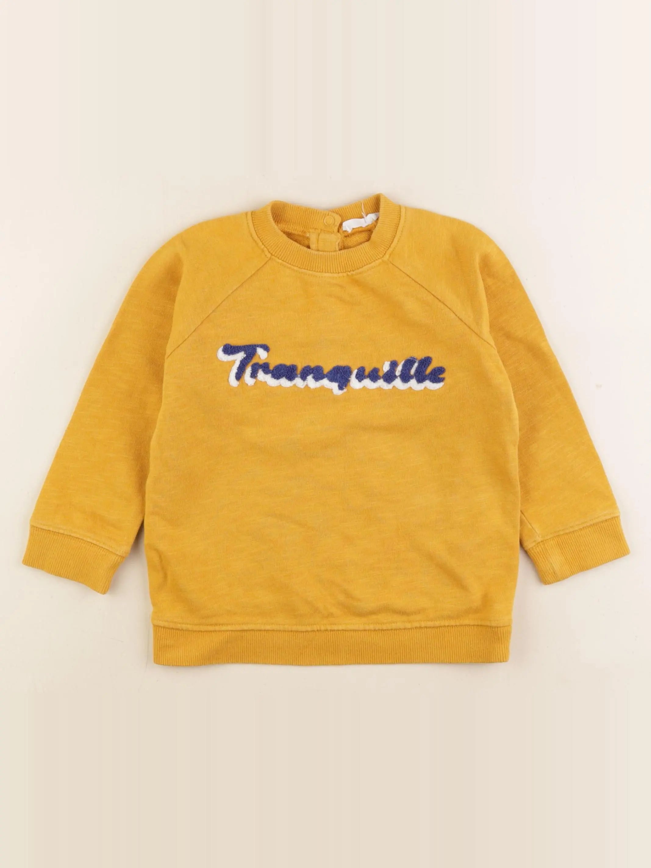 Boutchou - sweat jaune - 36 mois