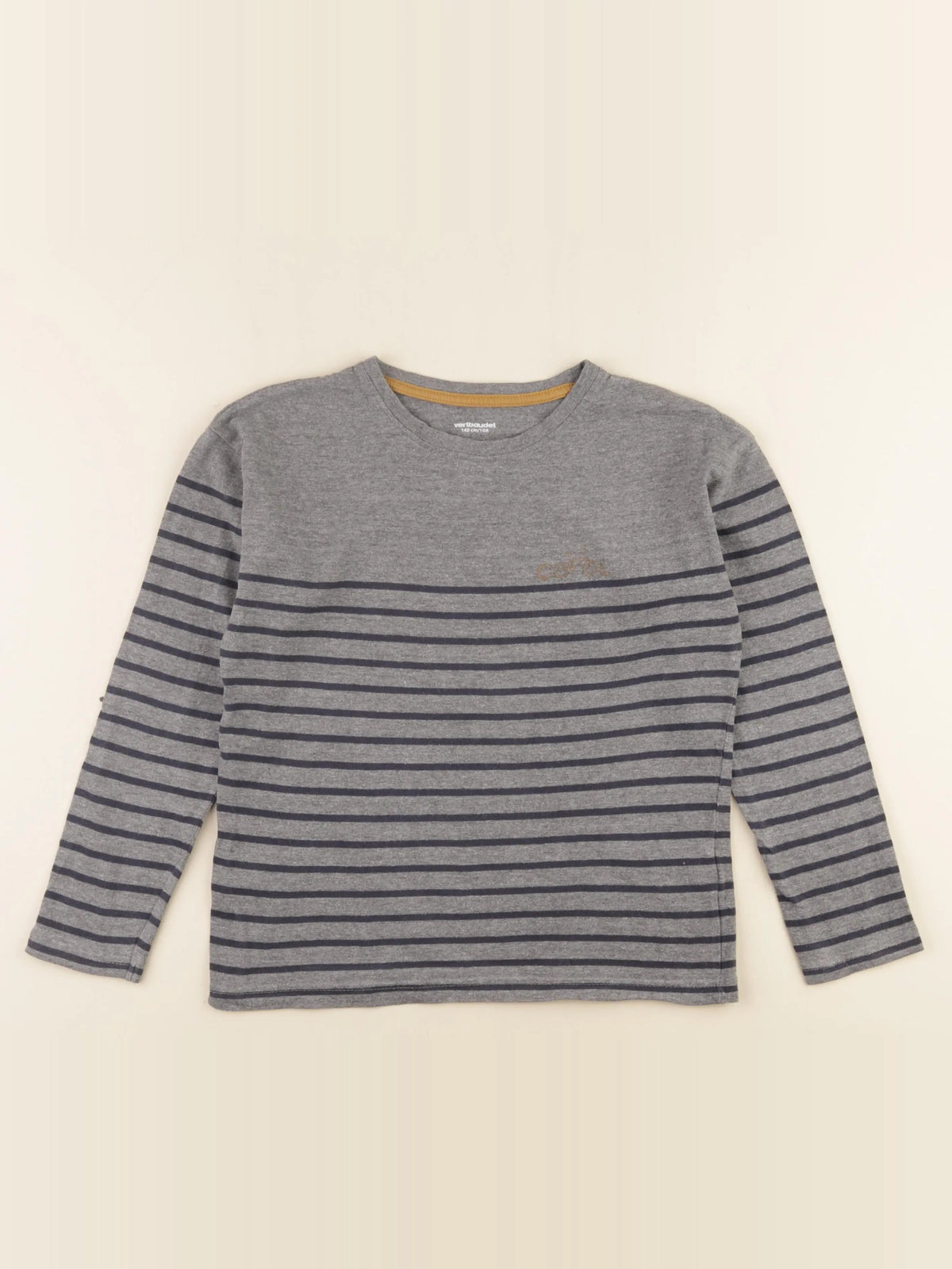 Vertbaudet - tee-shirt gris - 10 ans