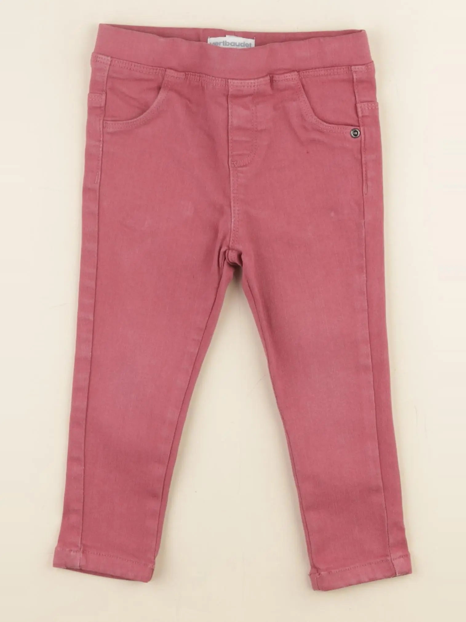 Vertbaudet - jegging rose - 24 mois