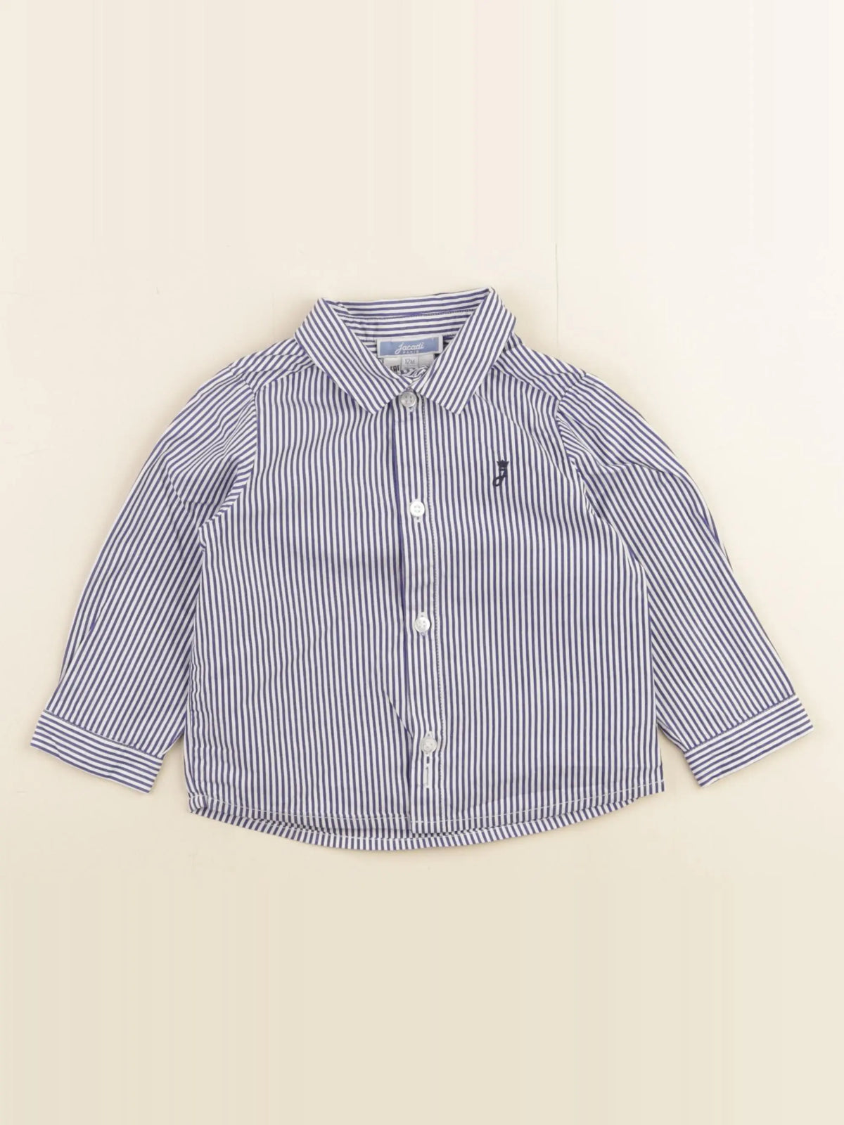 Jacadi - chemise bleu - 12 mois