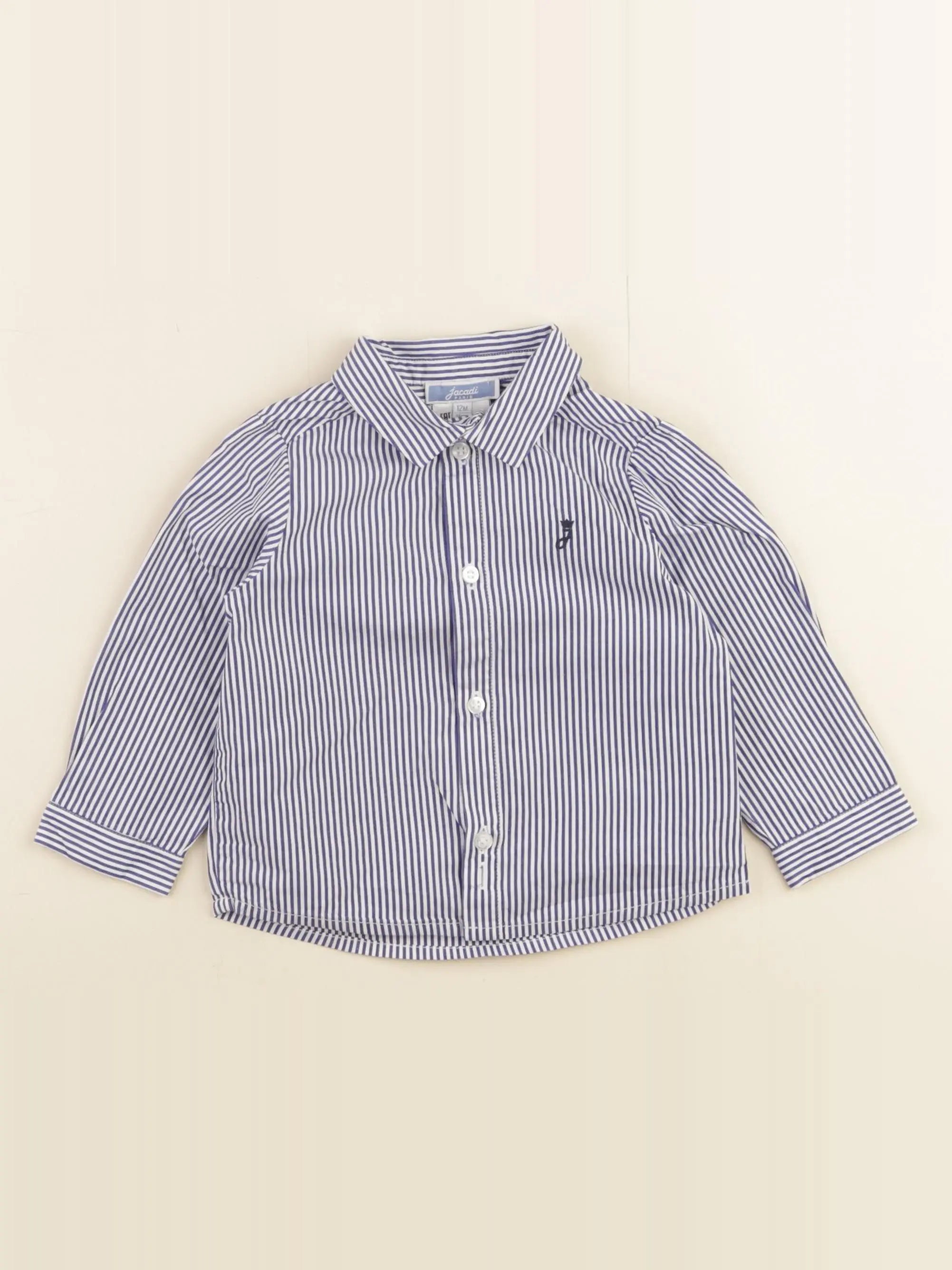 Jacadi - chemise bleu - 12 mois
