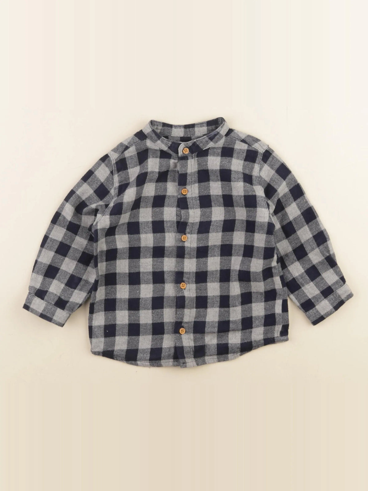 Boutchou - chemise noir, gris - 18 mois