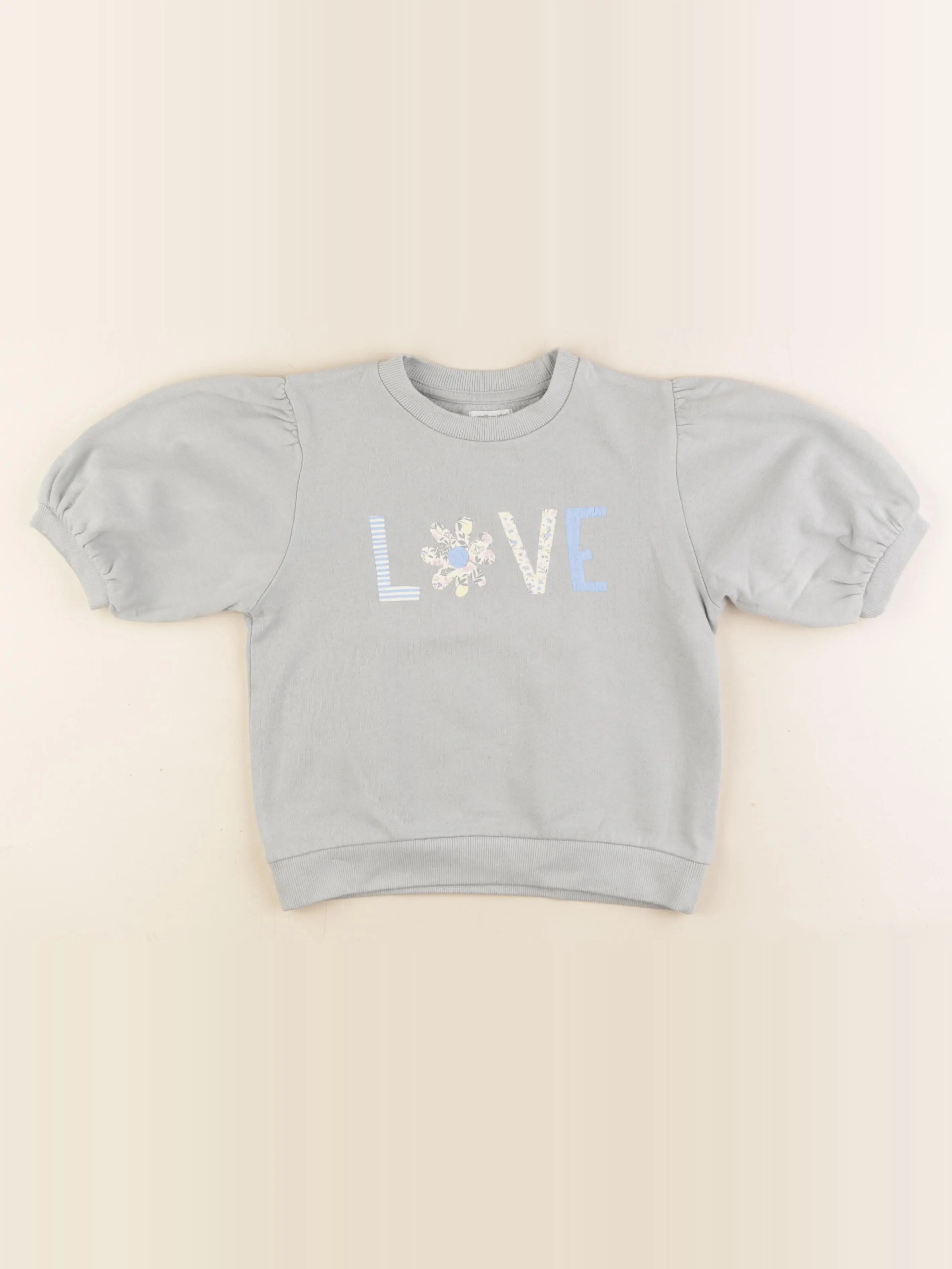 Vertbaudet - sweat bleu - 8 ans