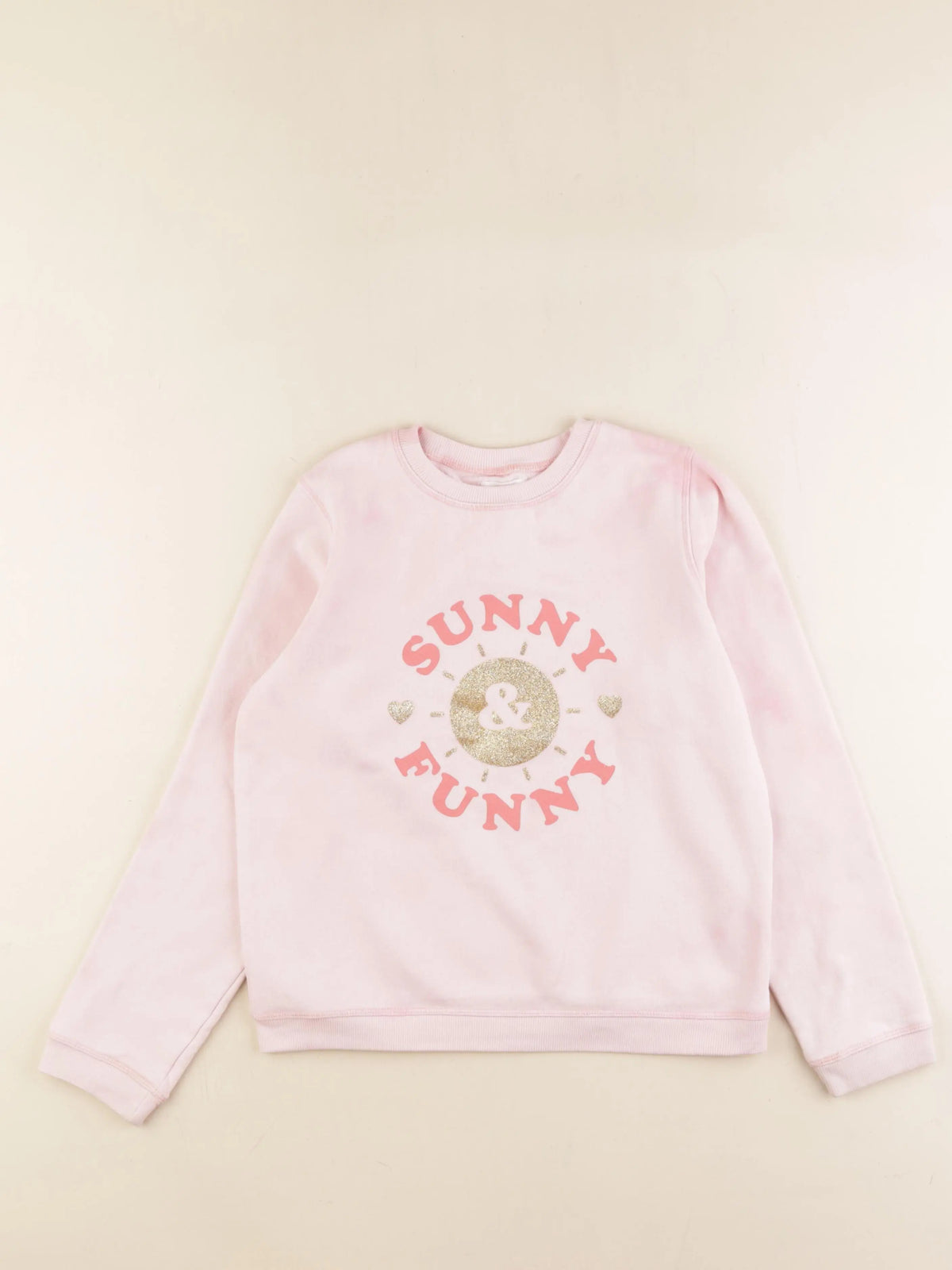 Vertbaudet - sweat rose - 10 ans