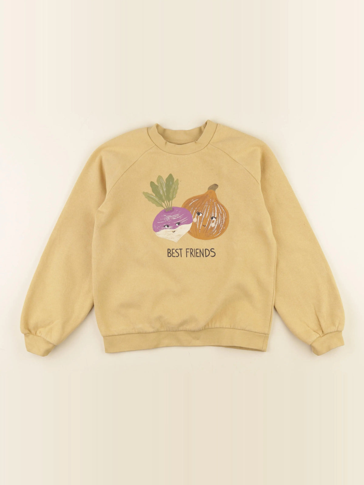 Vertbaudet - sweat jaune - 10 ans