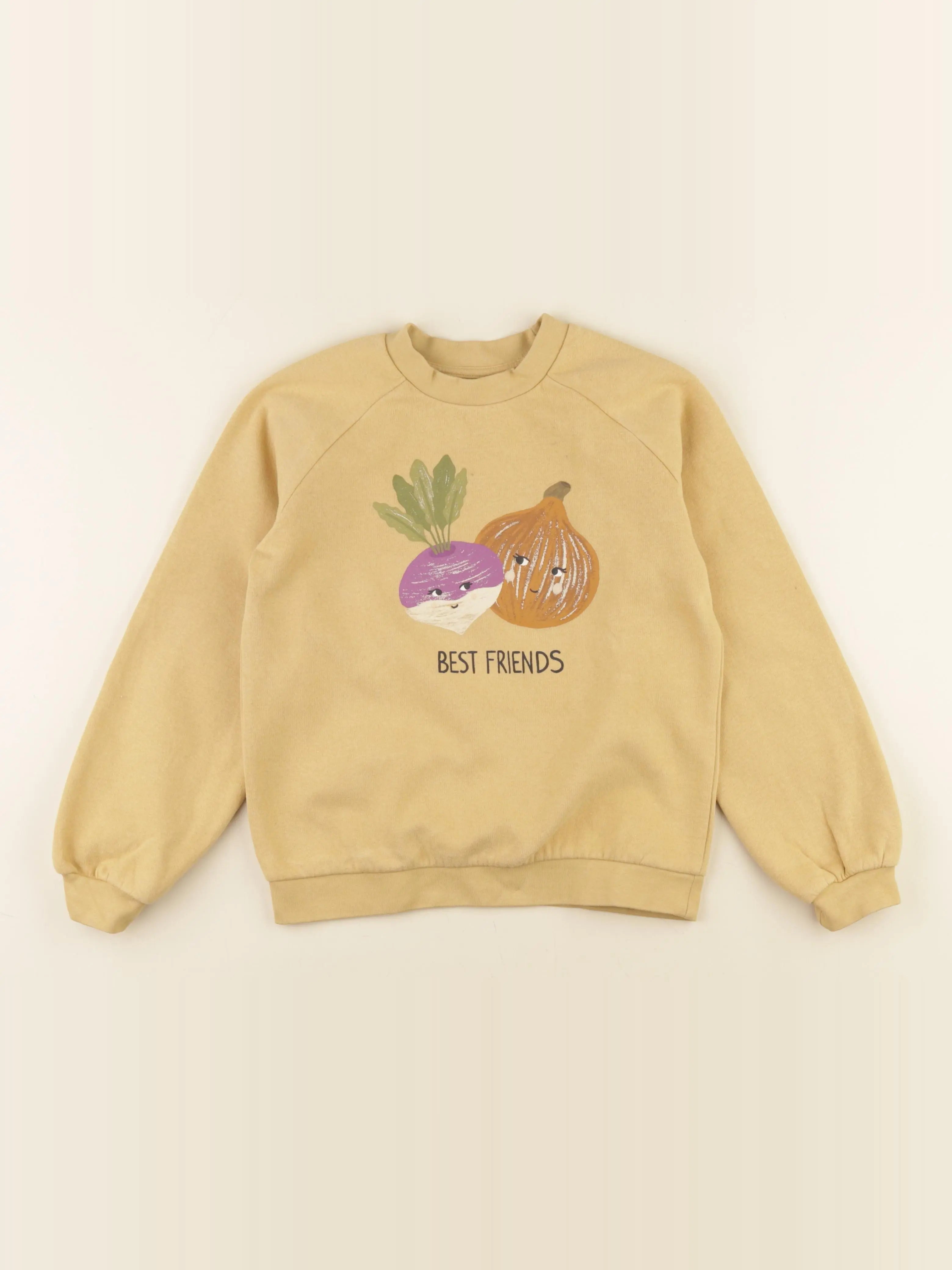 Vertbaudet - sweat jaune - 10 ans