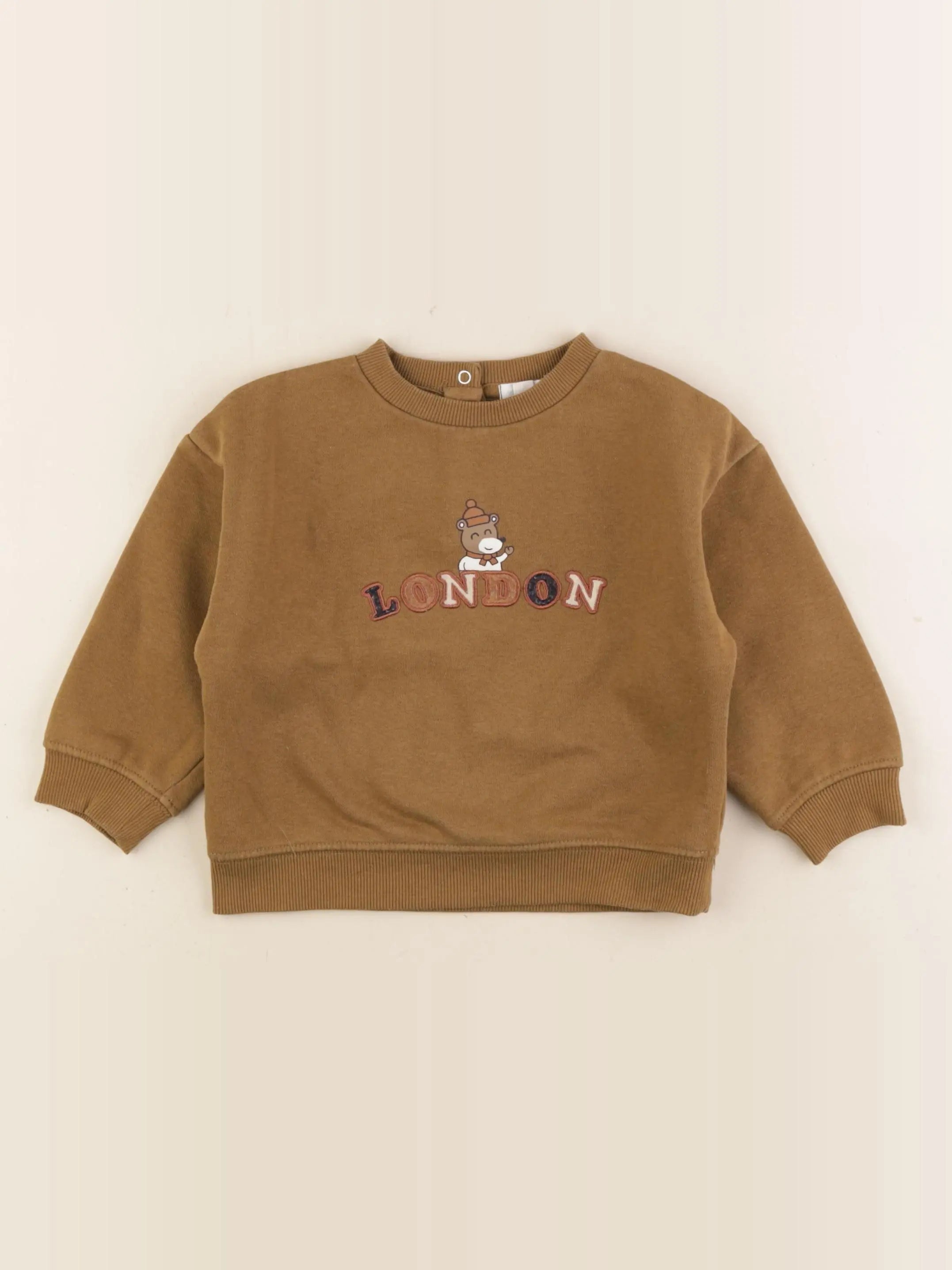 Vertbaudet - sweat vert - 24 mois