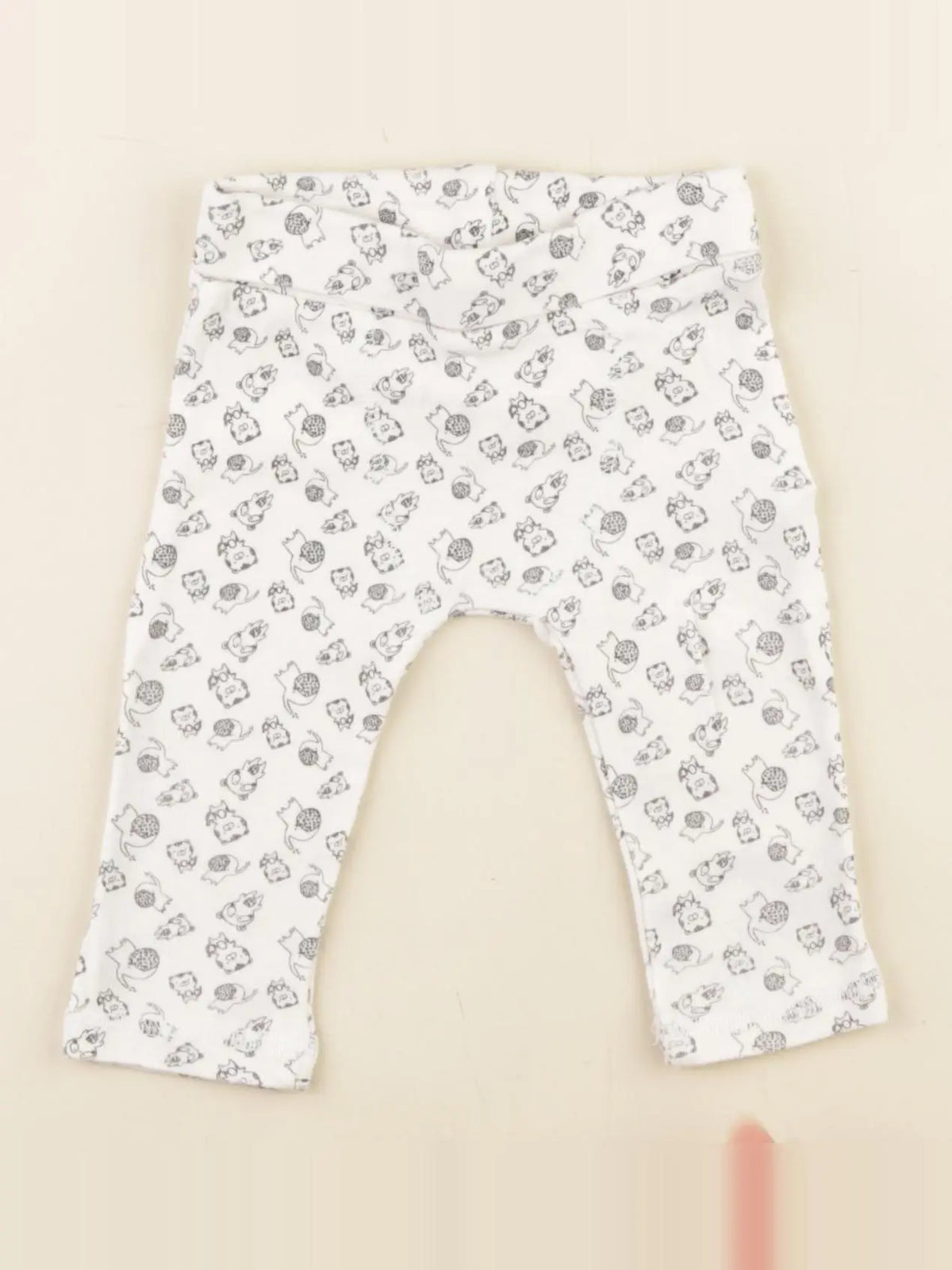 Vertbaudet - legging beige - 6 mois