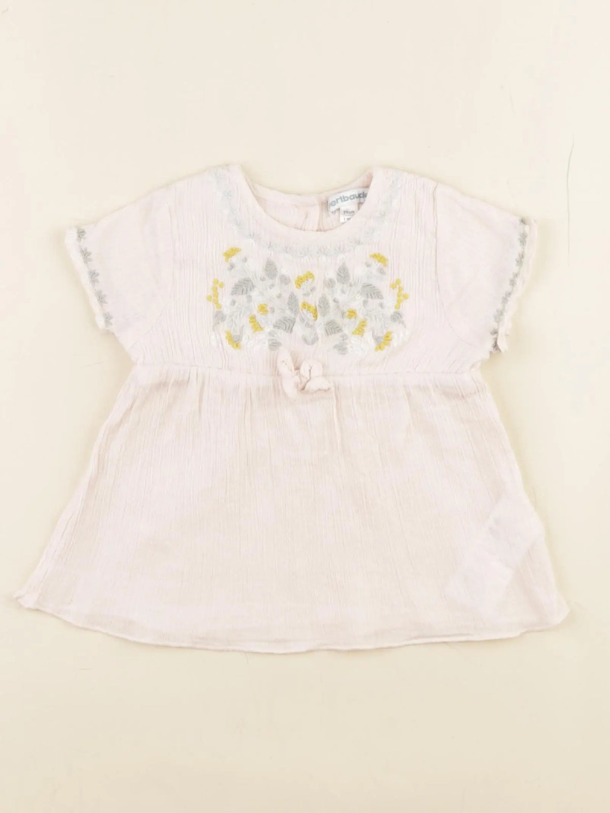 Vertbaudet - blouse rose - 9 mois