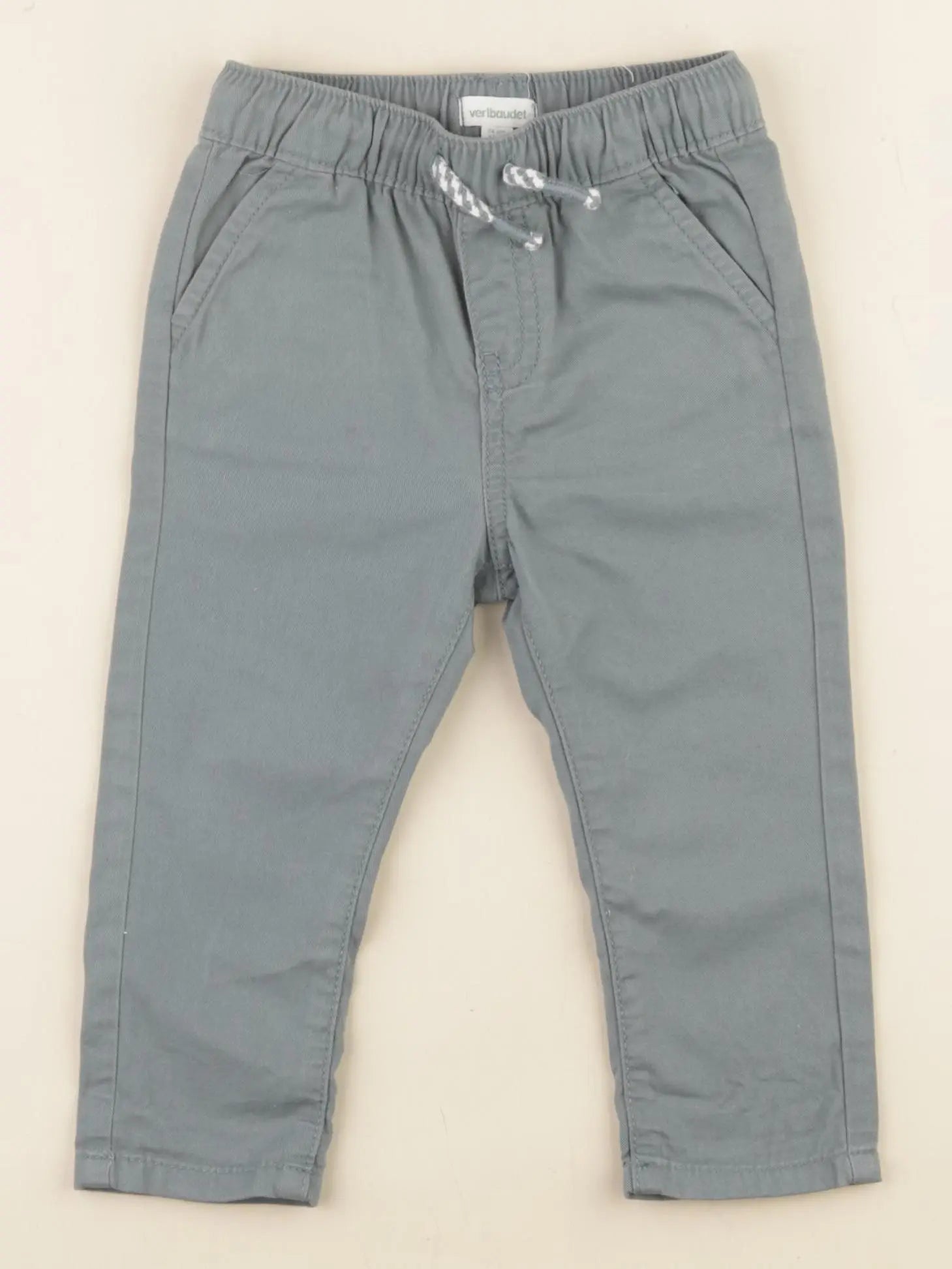 Vertbaudet - pantalon vert - 12 mois