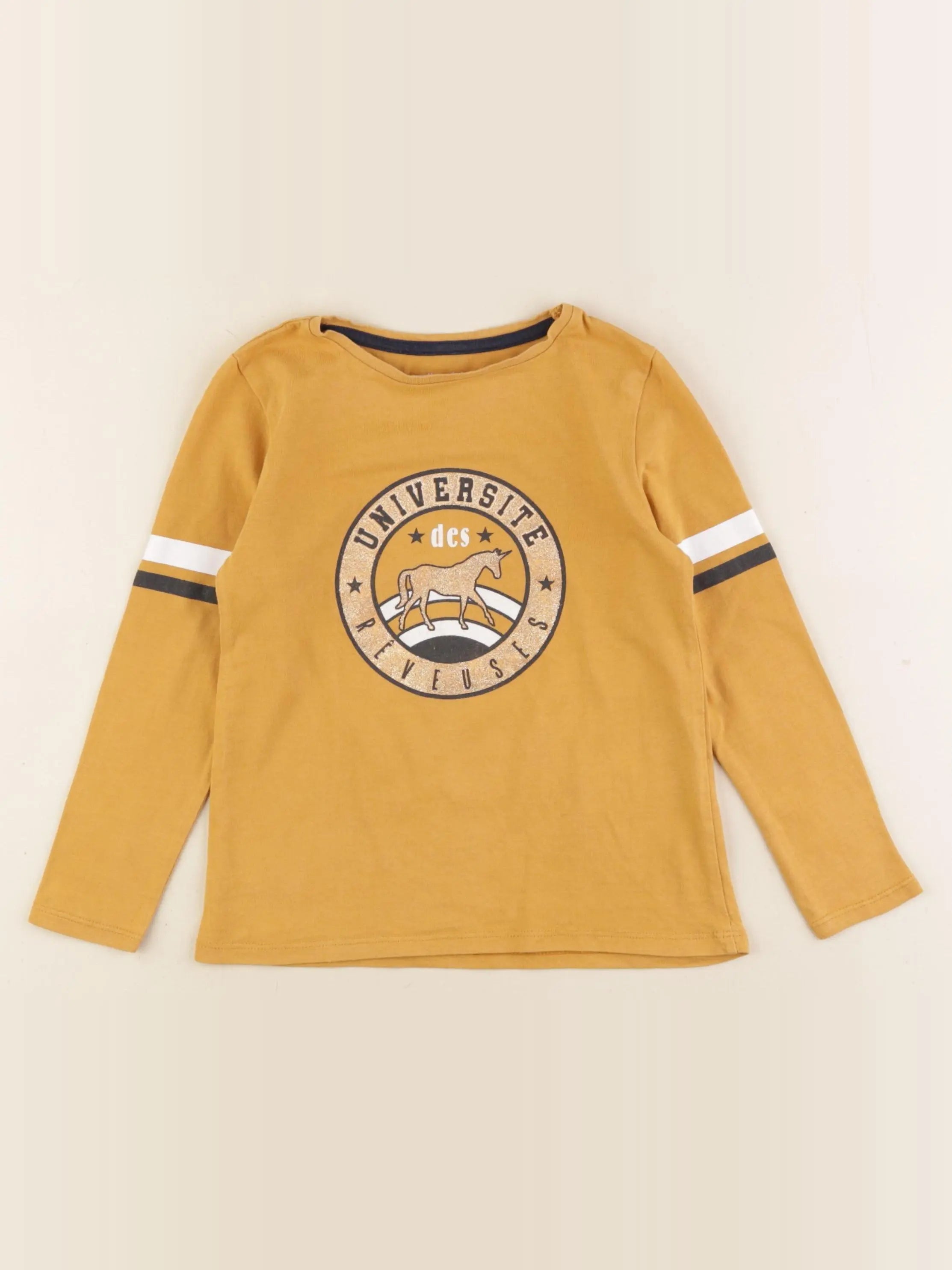 Vertbaudet - tee-shirt jaune - 5 ans