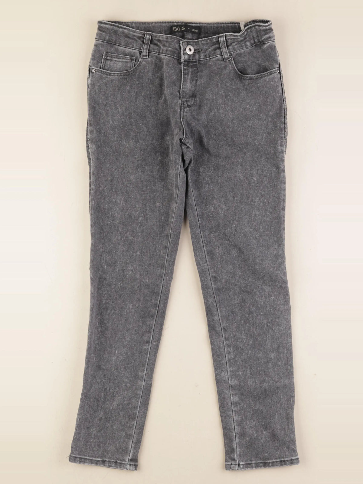 IKKS - jean gris - 12 ans