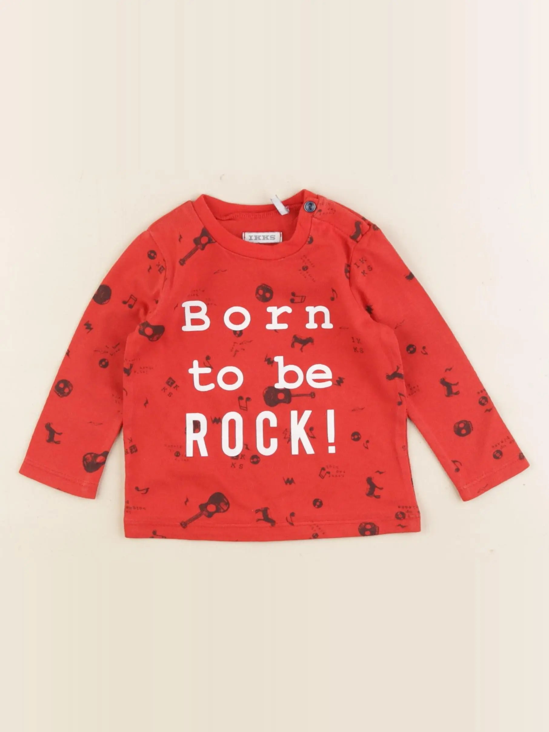 IKKS - tee-shirt rouge - 6 mois