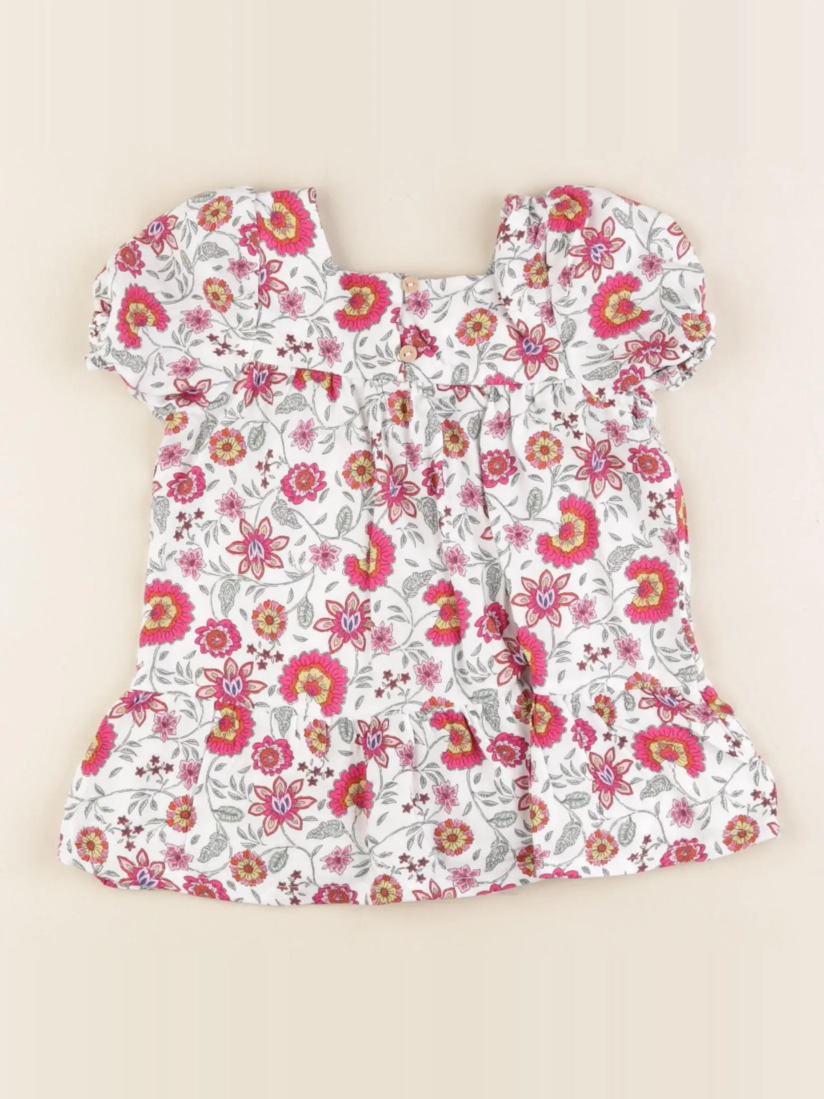 Vertbaudet - robe multicolore - 6 mois