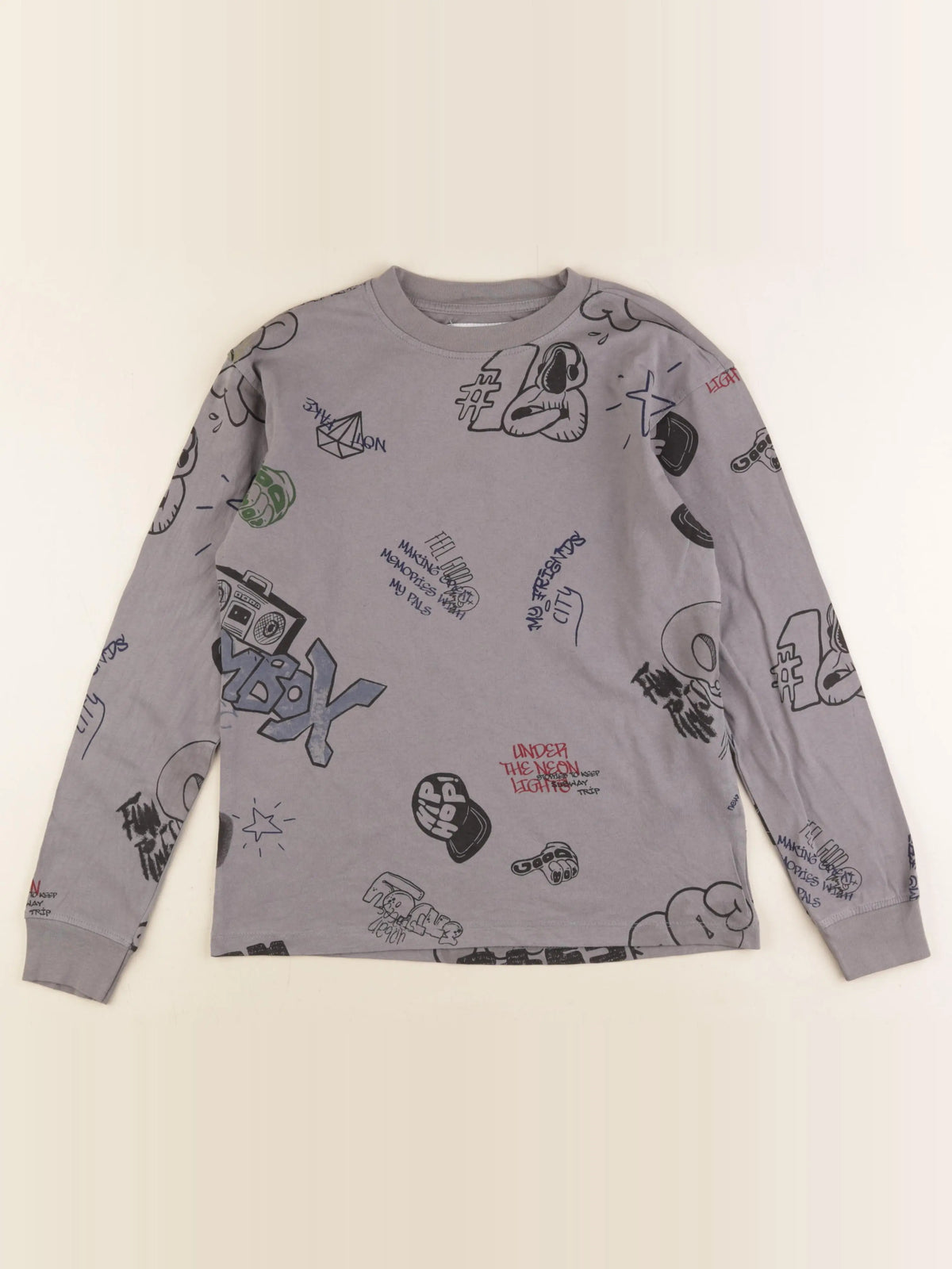Zara - tee-shirt gris - 11/12 ans