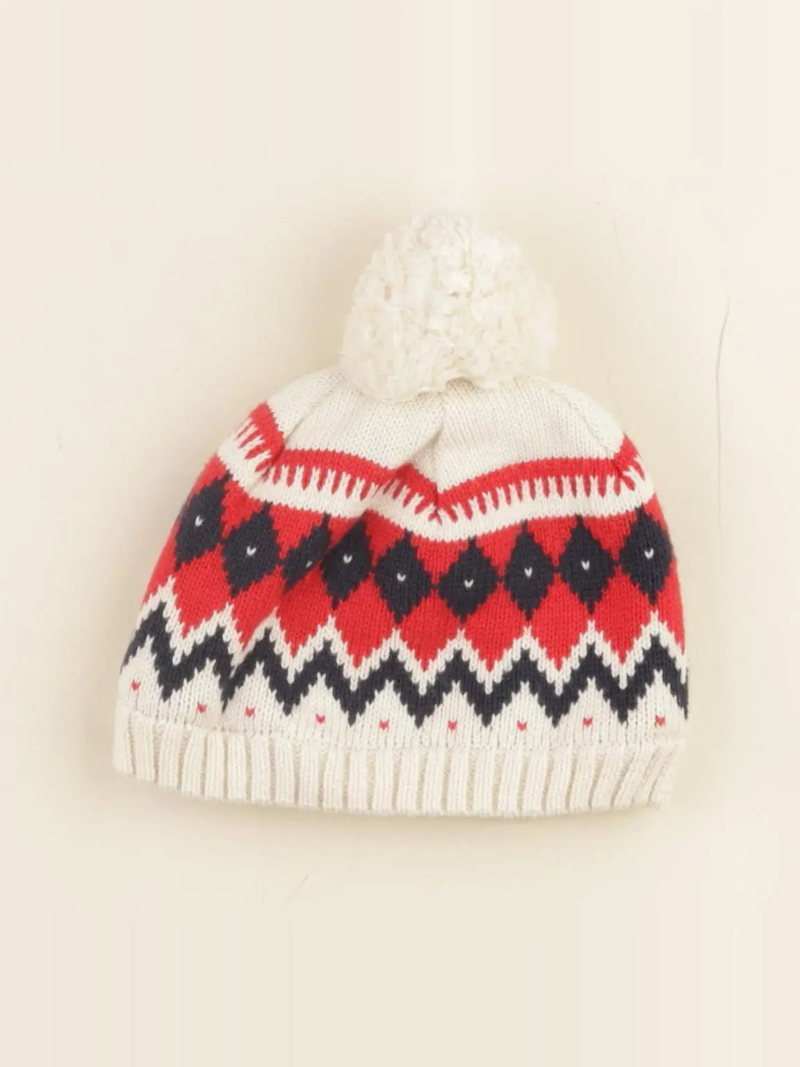 Petit Bateau - bonnet blanc - 24/36 mois