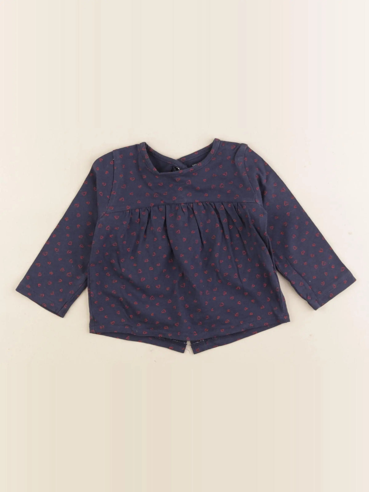 Vertbaudet - tee-shirt bleu - 6 mois