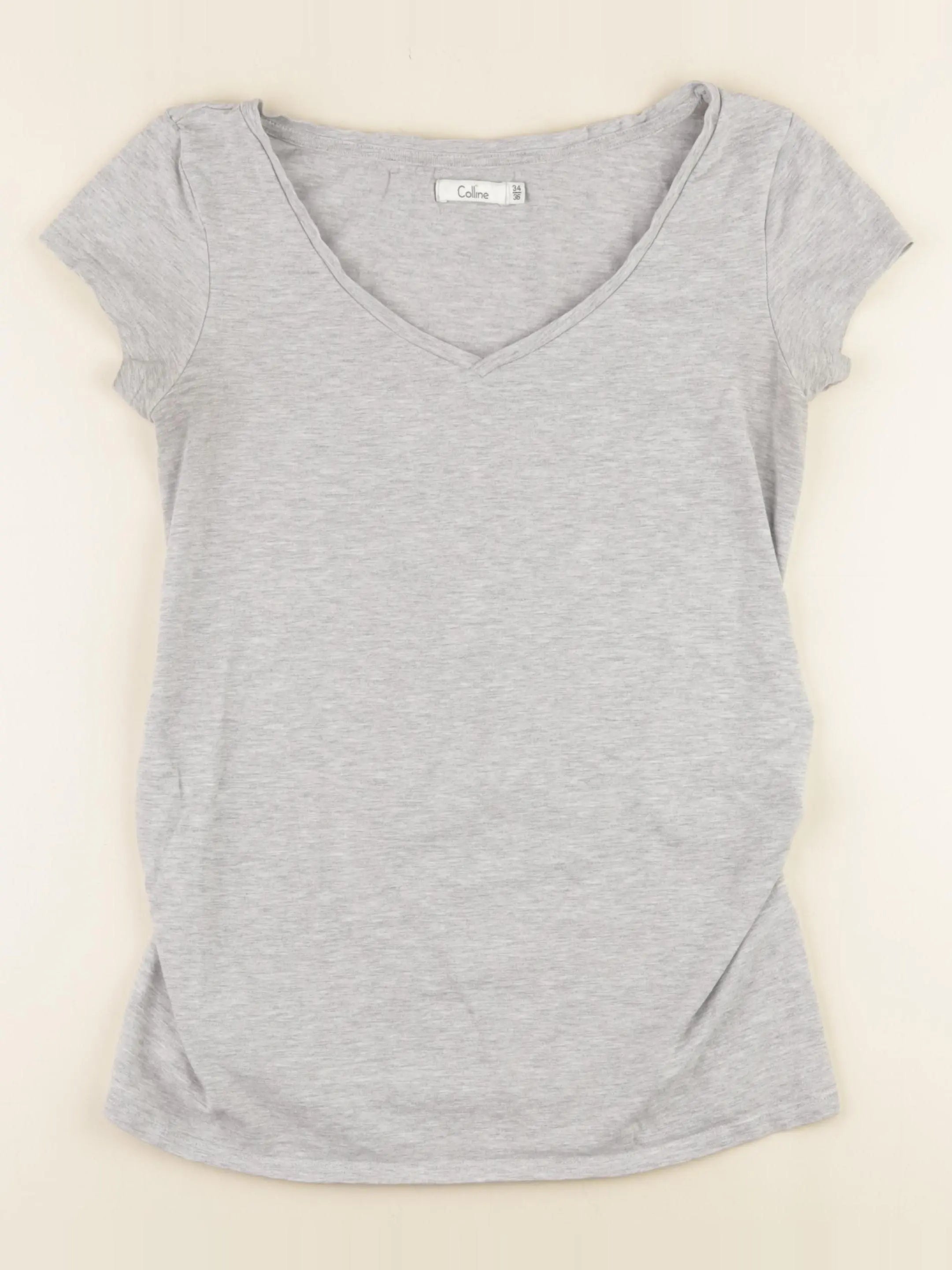 Vertbaudet - tee-shirt grossesse gris - 34 à 36