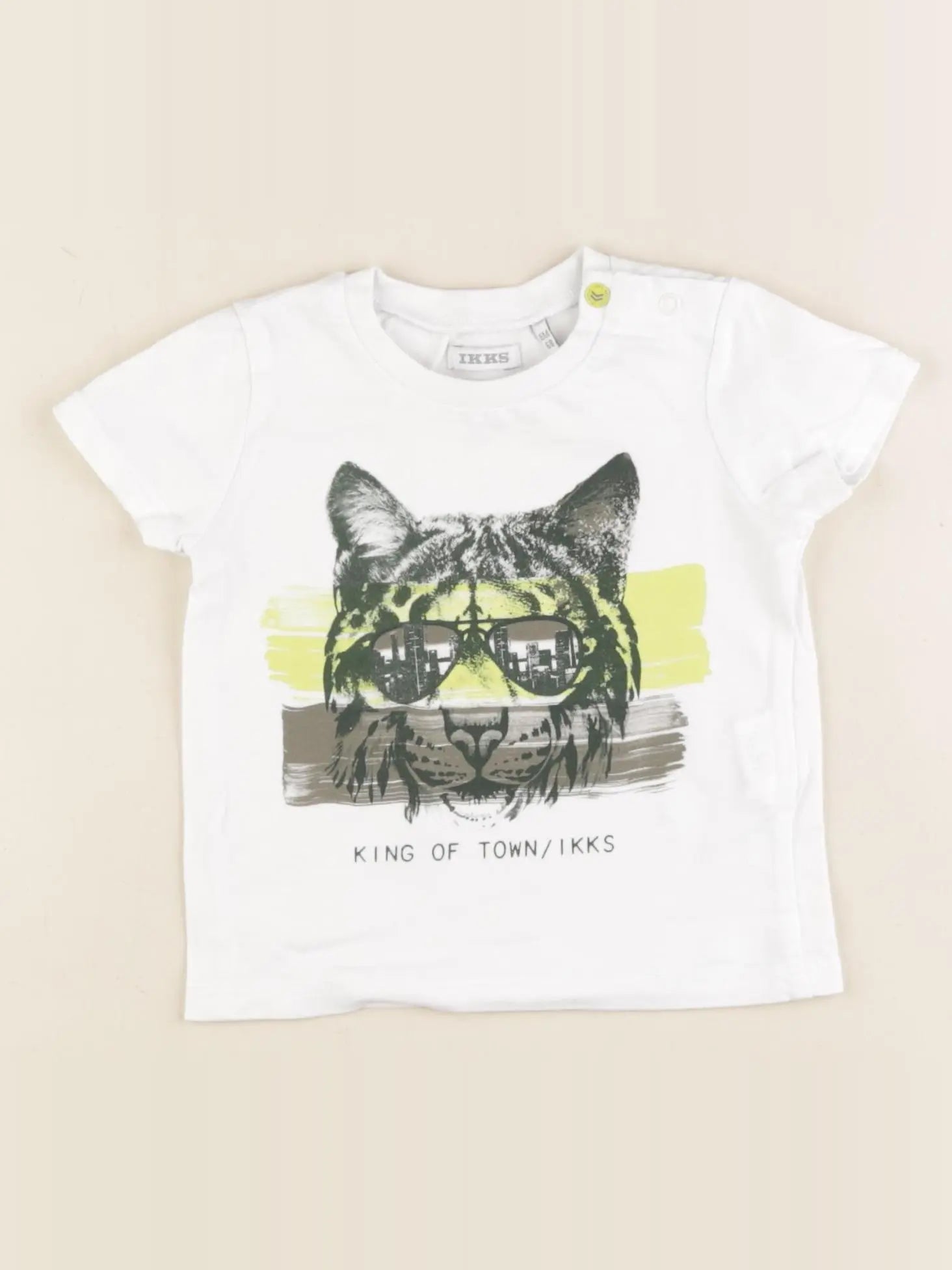 IKKS - tee-shirt blanc - 6 mois