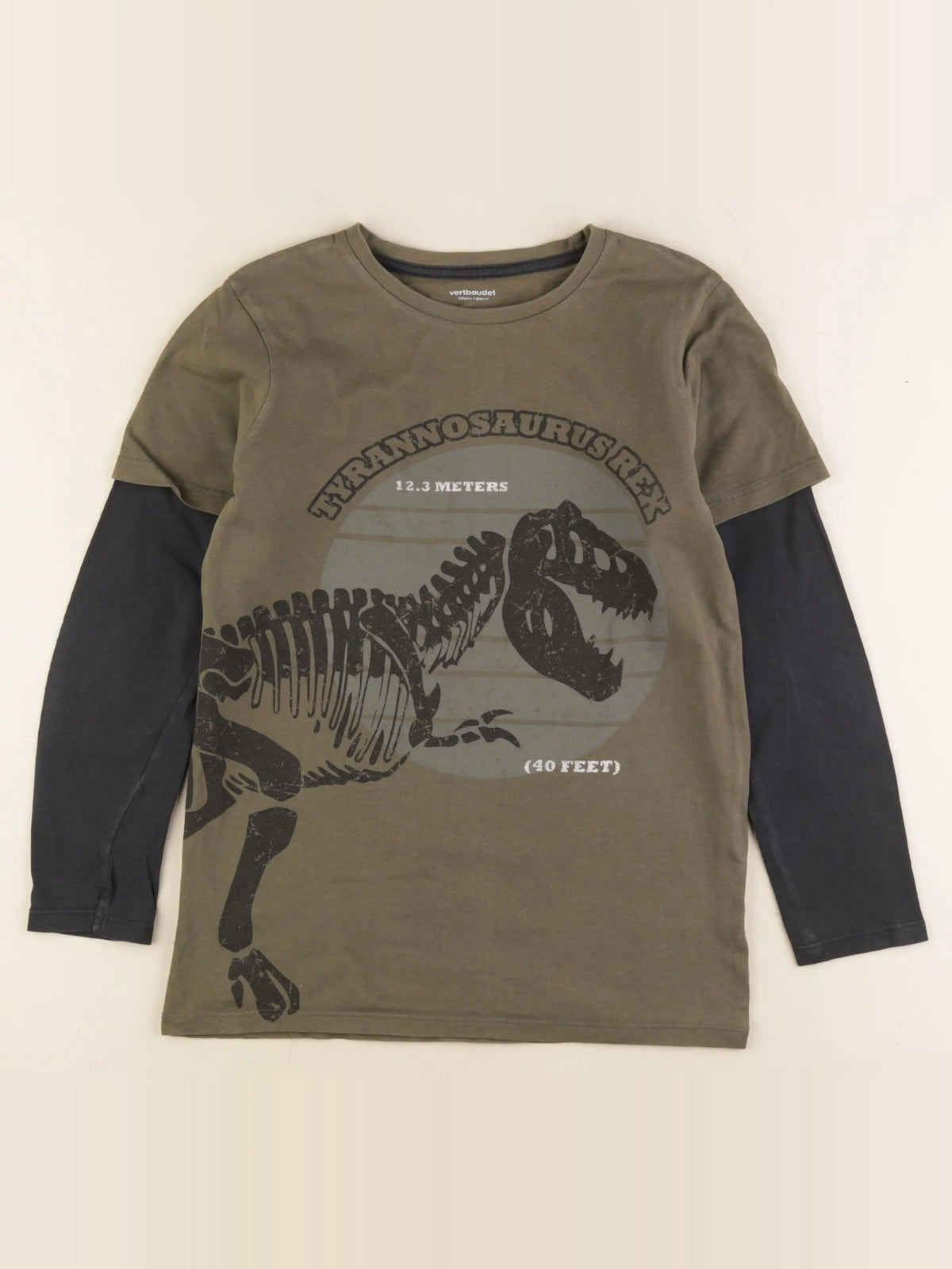 Vertbaudet - tee-shirt vert - 10 ans