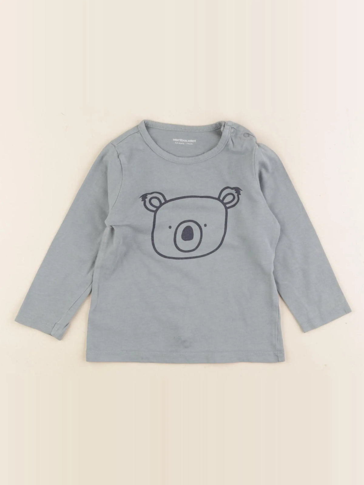 Vertbaudet - tee-shirt vert - 12 mois