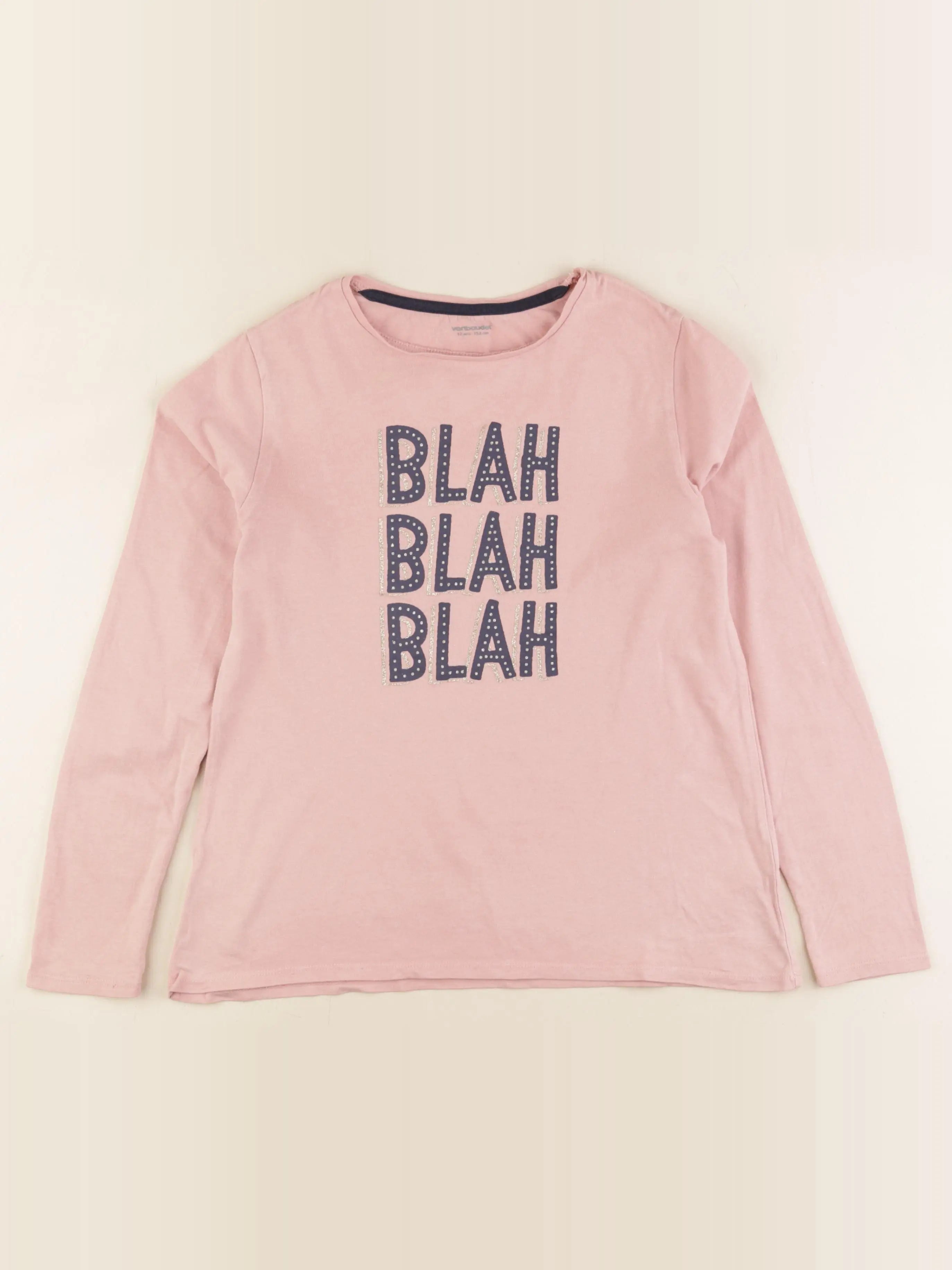 Vertbaudet - tee-shirt rose - 12 ans
