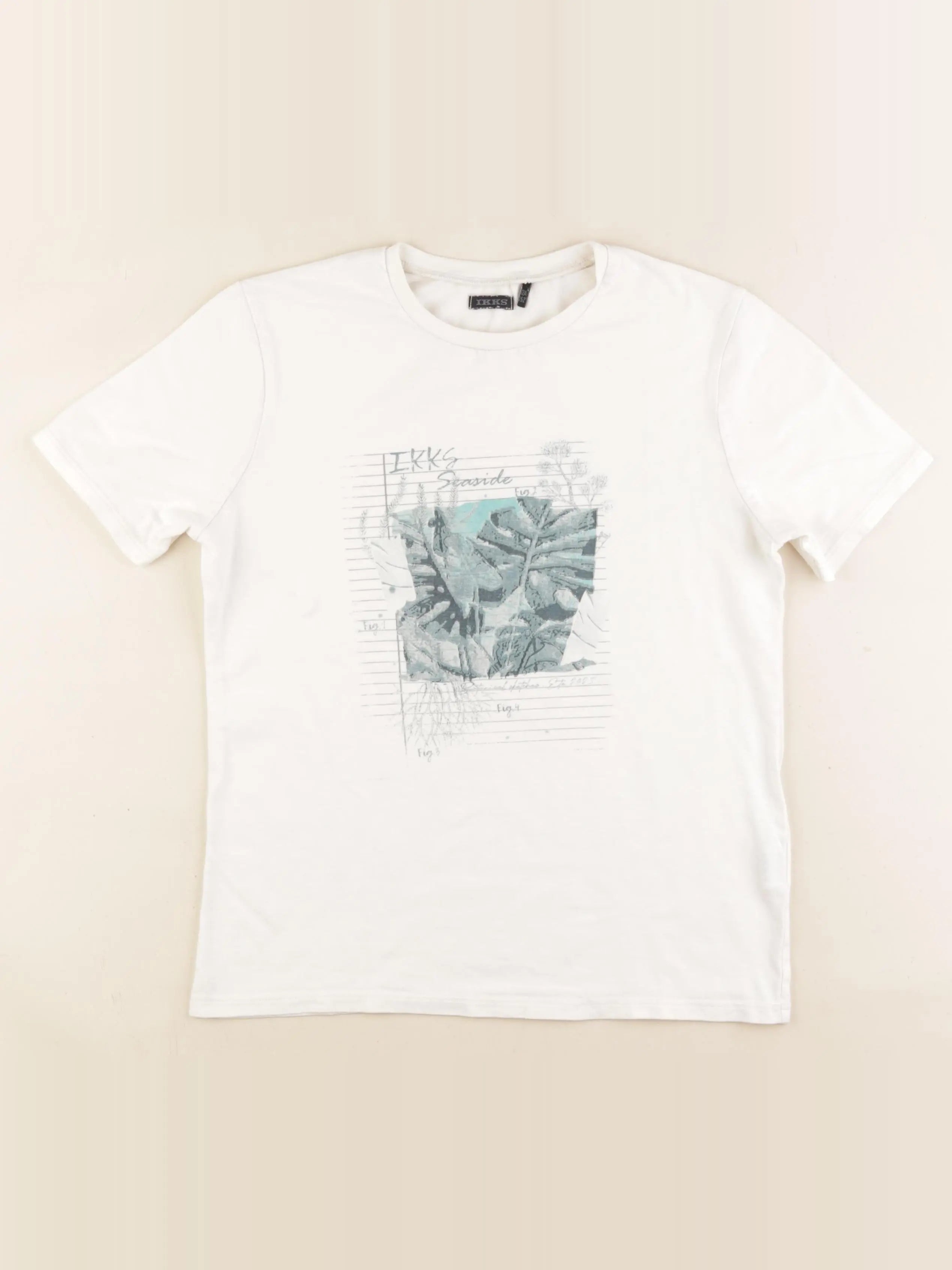 IKKS - tee-shirt blanc - 12 ans