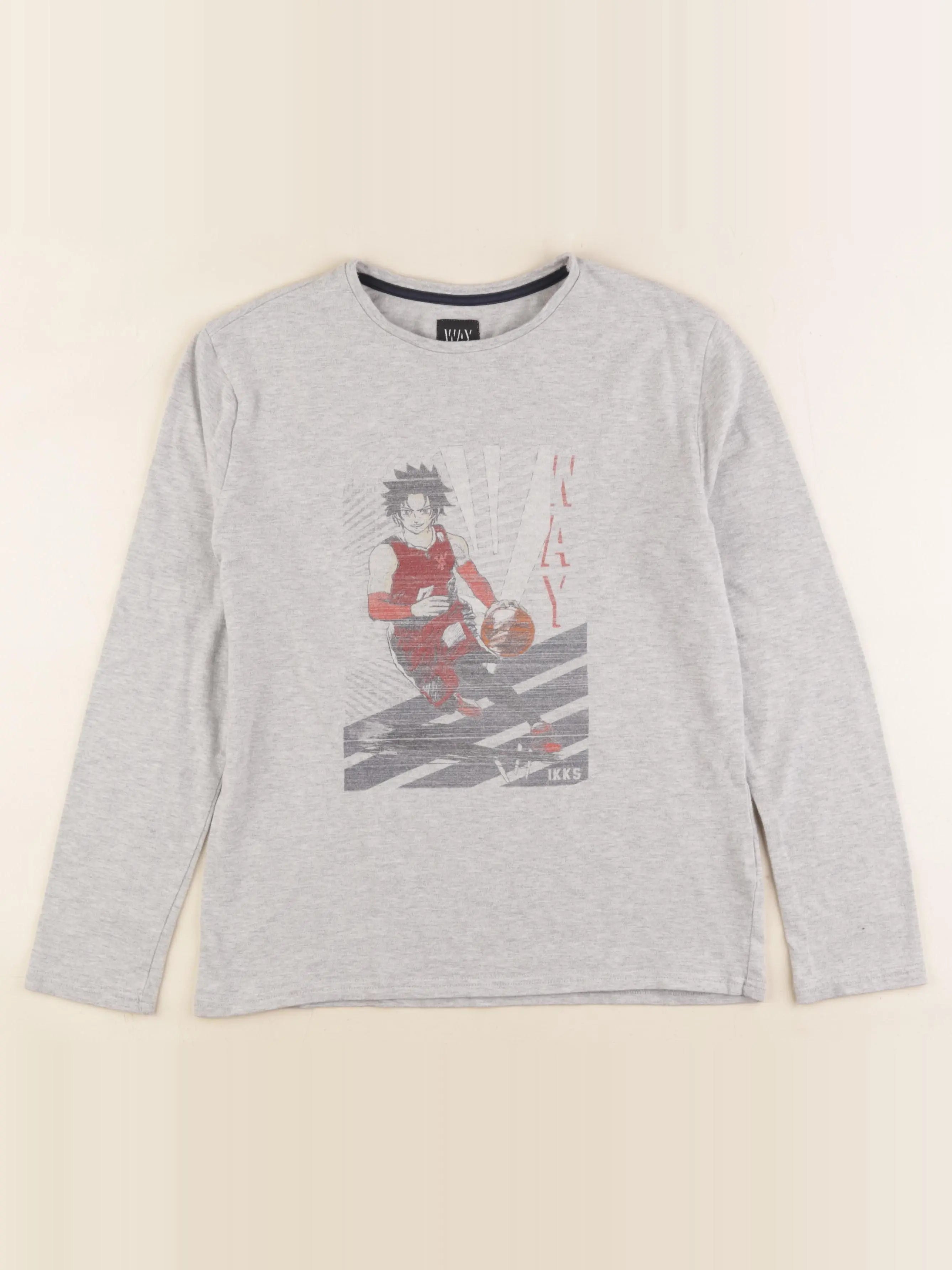 IKKS - tee-shirt gris - 12 ans