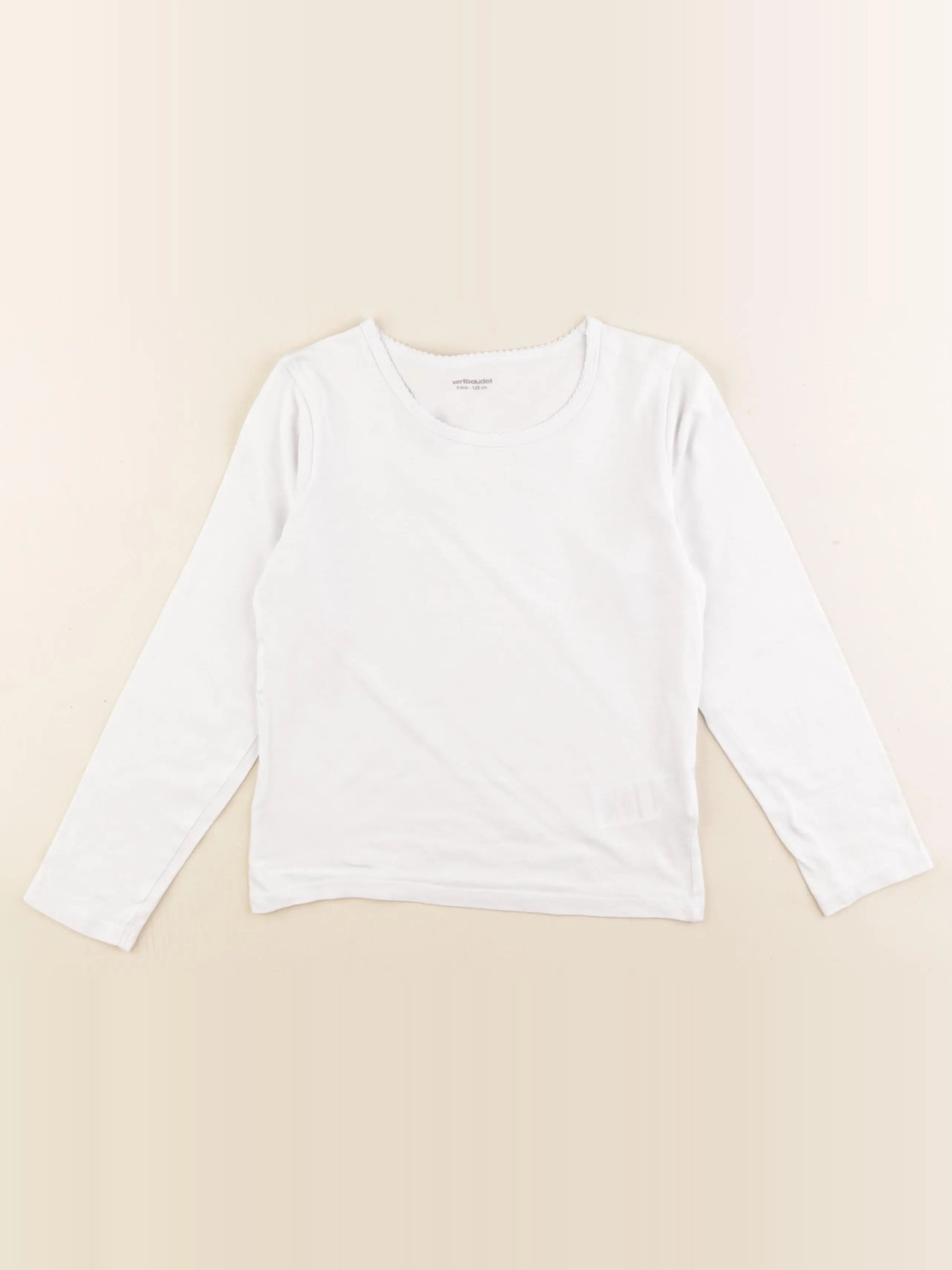 Vertbaudet - maillot de corps blanc - 8 ans