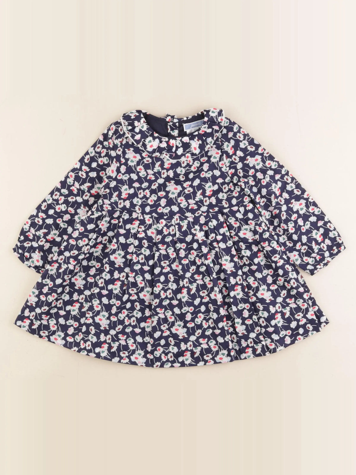 Jacadi - robe liberty bleu - 12 mois