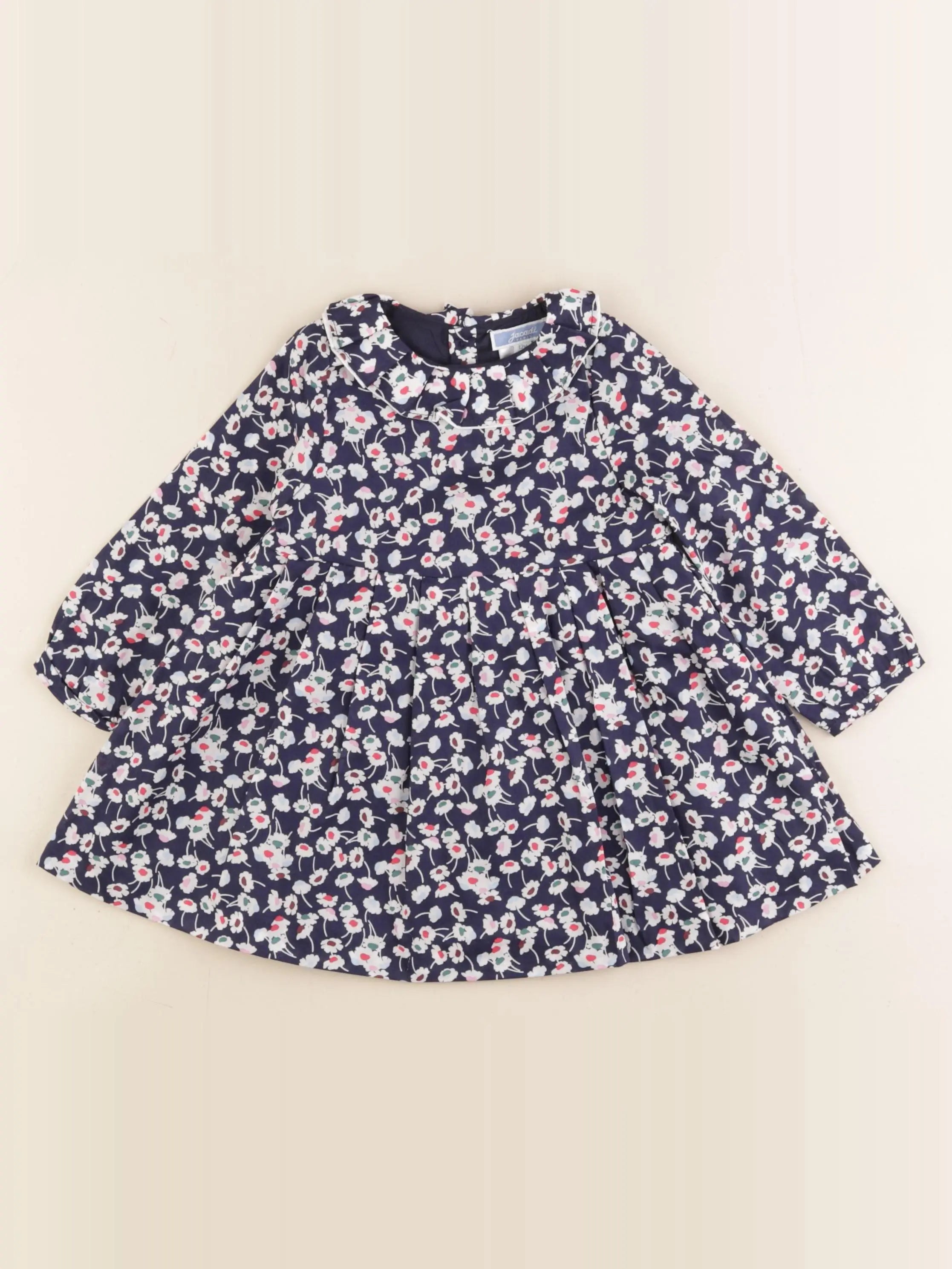 Jacadi - robe liberty bleu - 12 mois