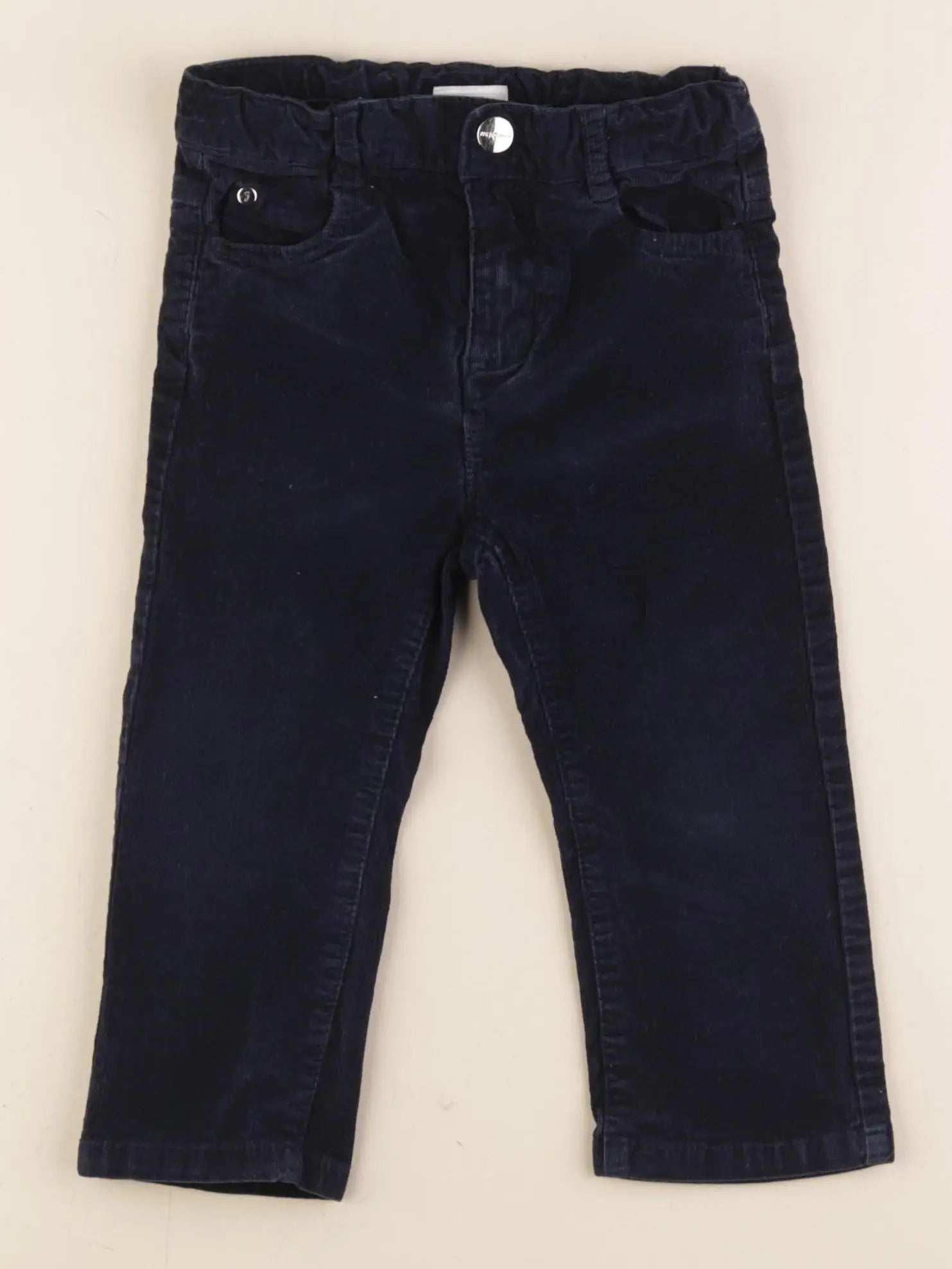 Jacadi - pantalon doublé bleu - 24 mois