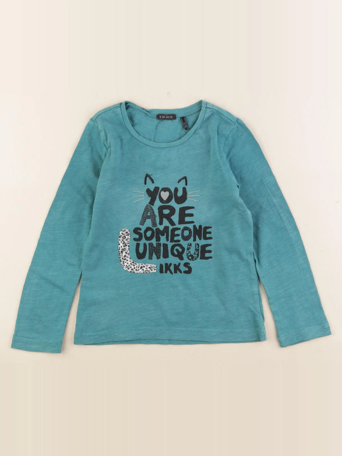 IKKS - tee-shirt bleu - 4 ans