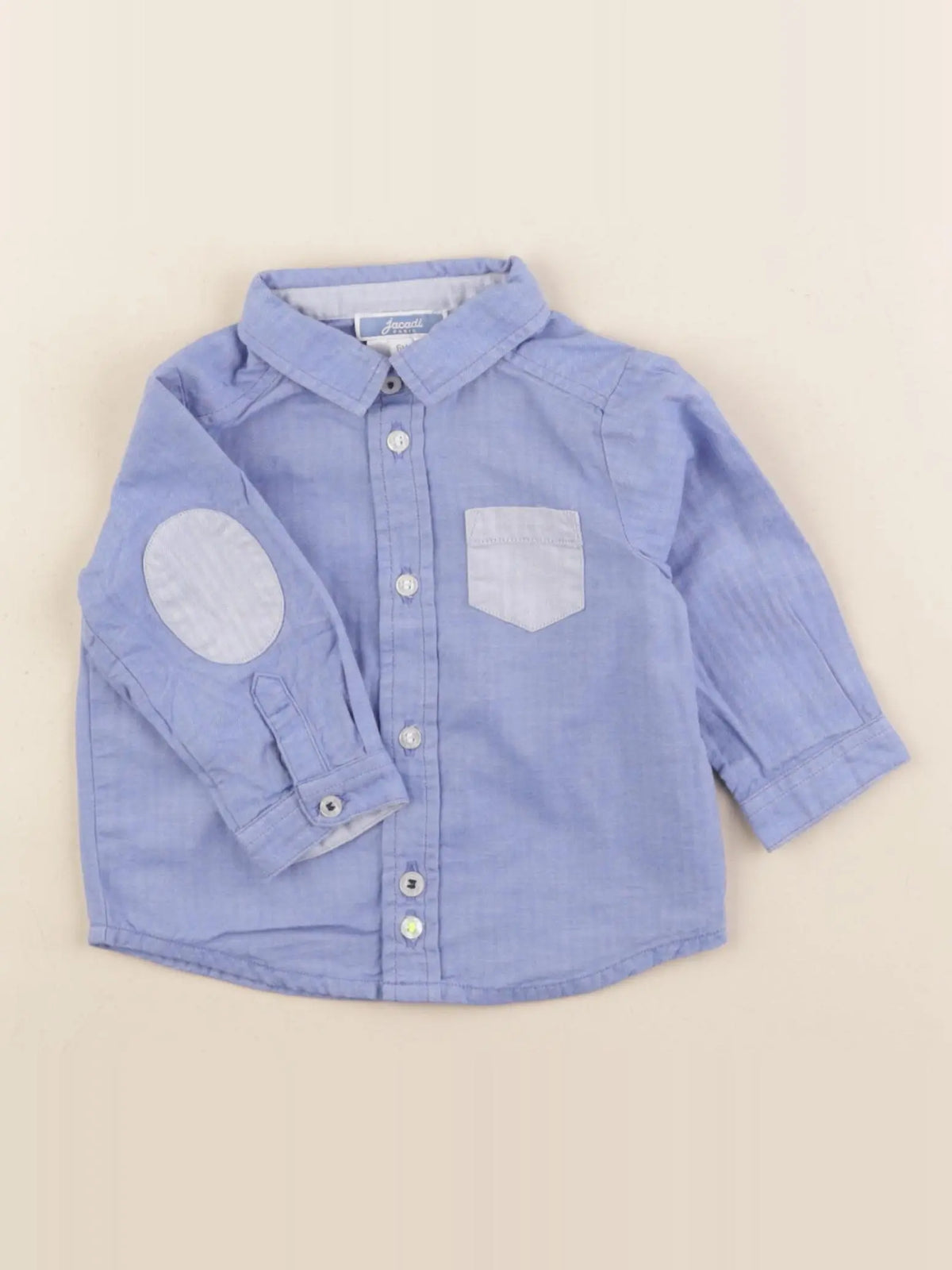 Jacadi - chemise bleu - 6 mois