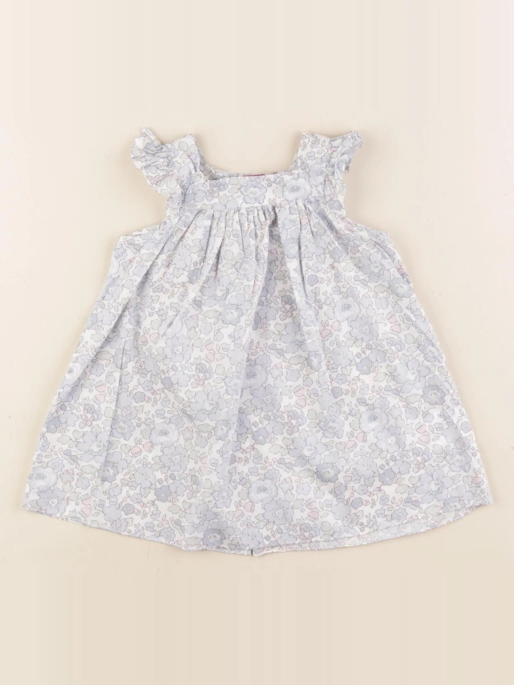Jacadi - robe liberty bleu - 6 mois