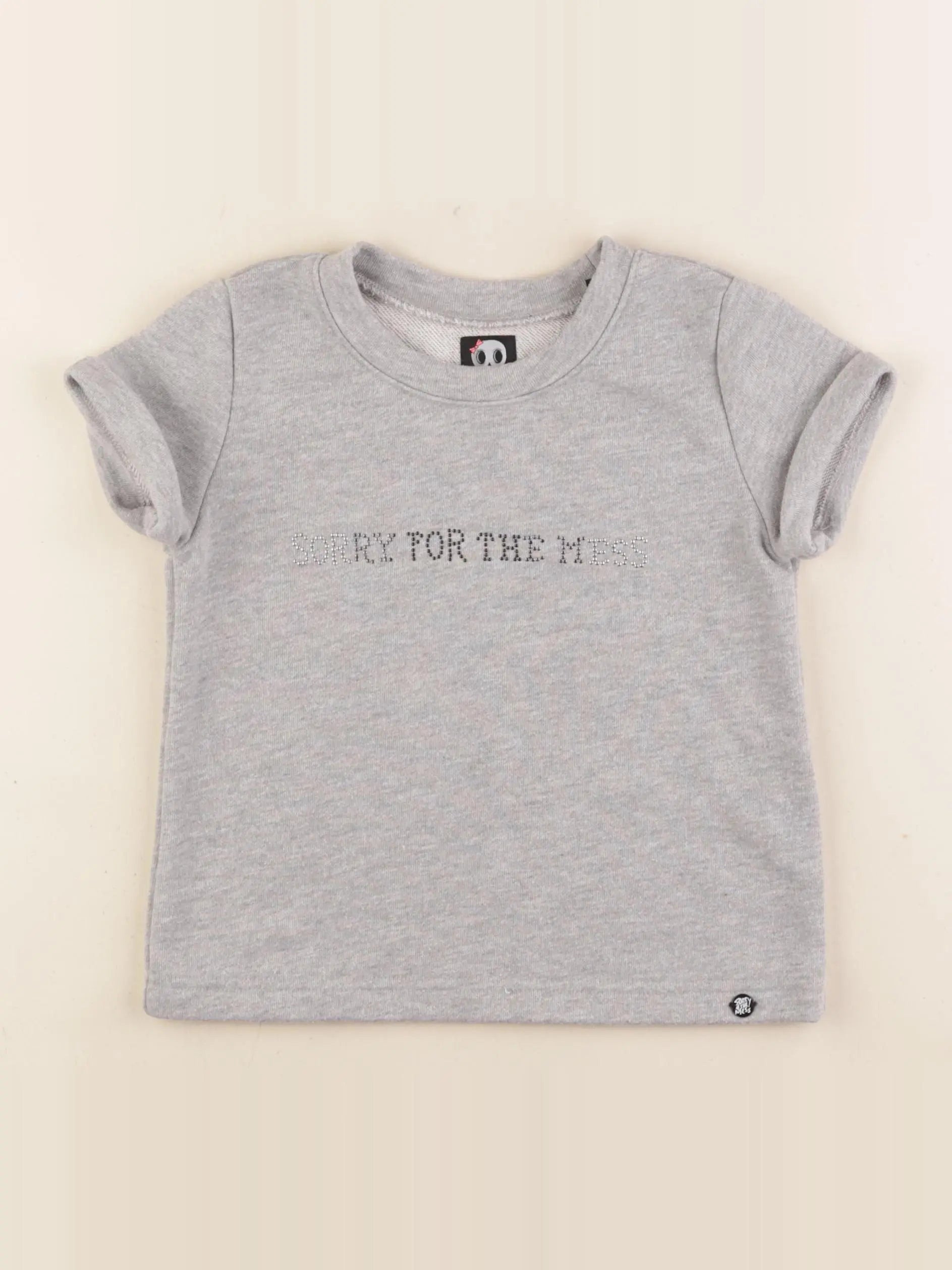 IKKS - sweat gris, argent - 6 ans