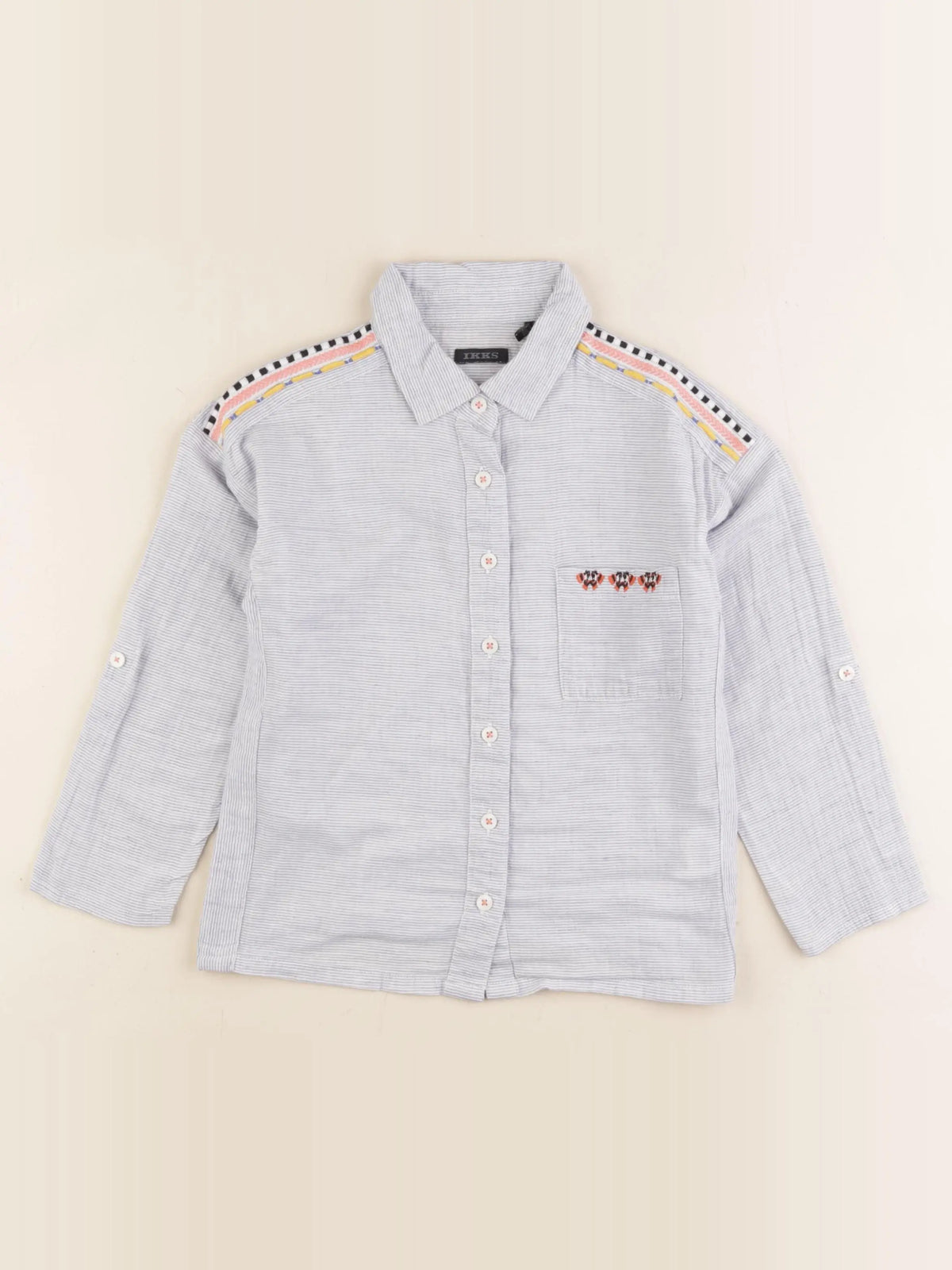 IKKS - chemise bleu - 5 ans