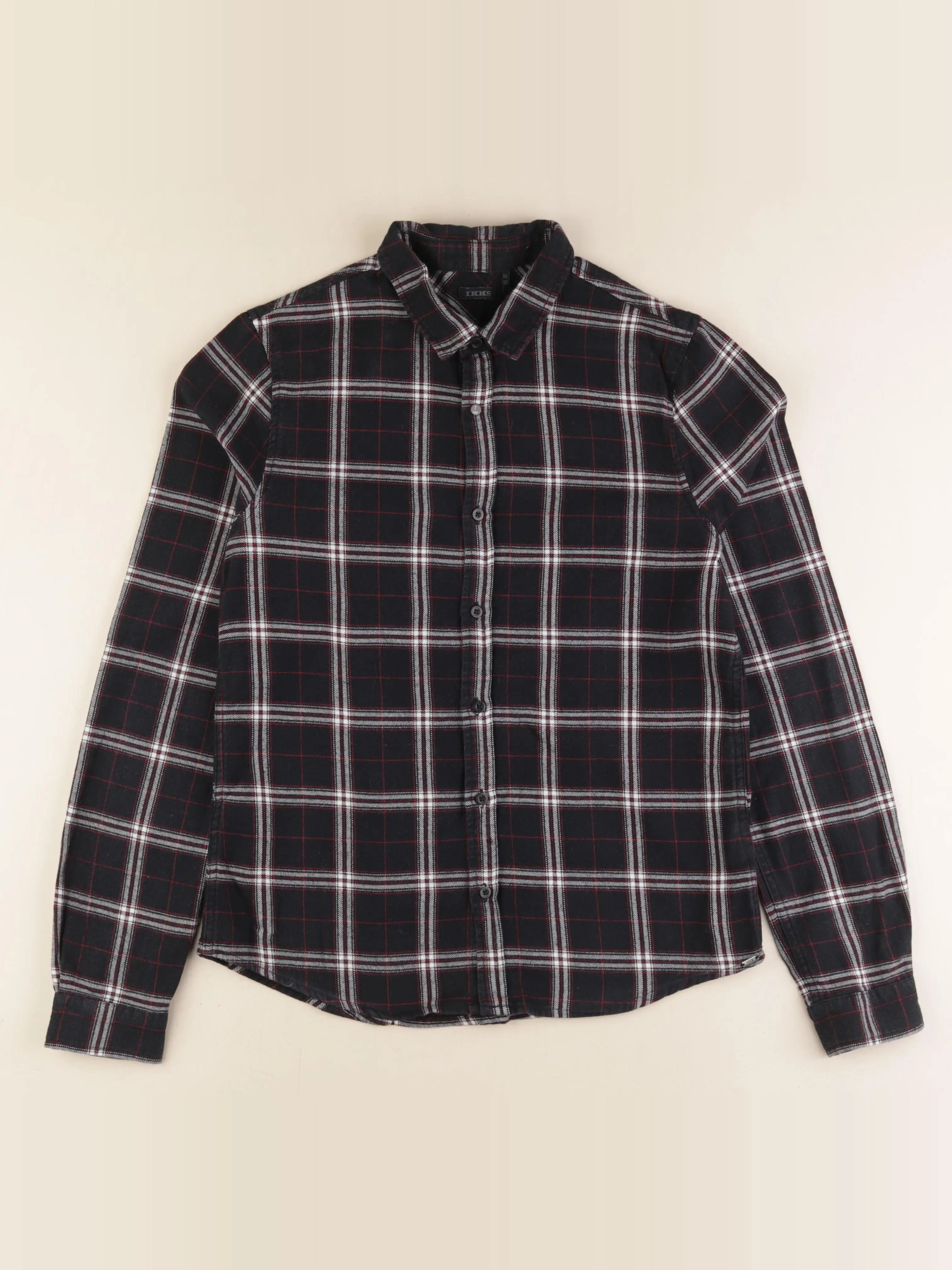 IKKS - chemise imprimé au dos noir - 14 ans