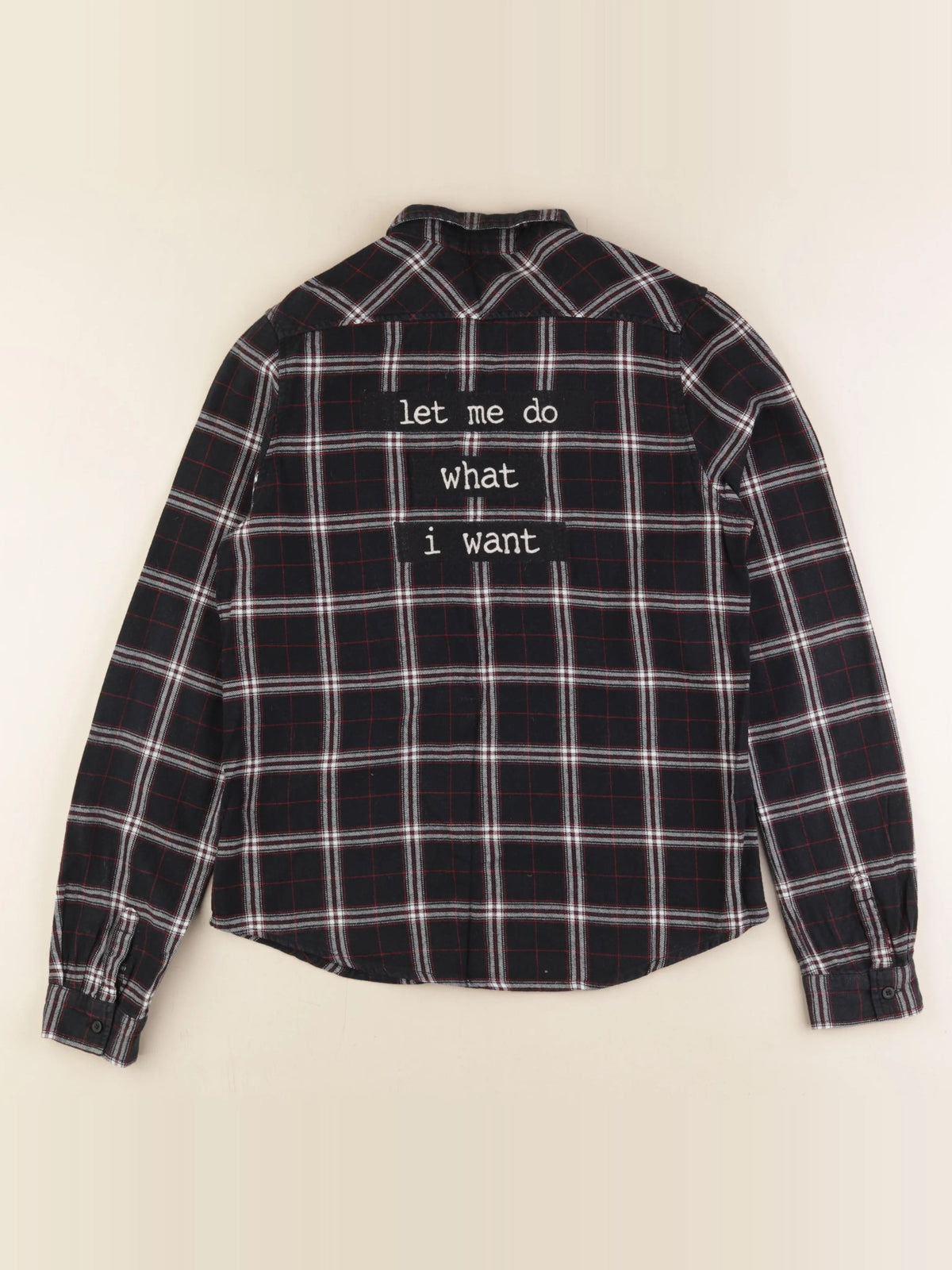 IKKS - chemise imprimé au dos noir - 14 ans