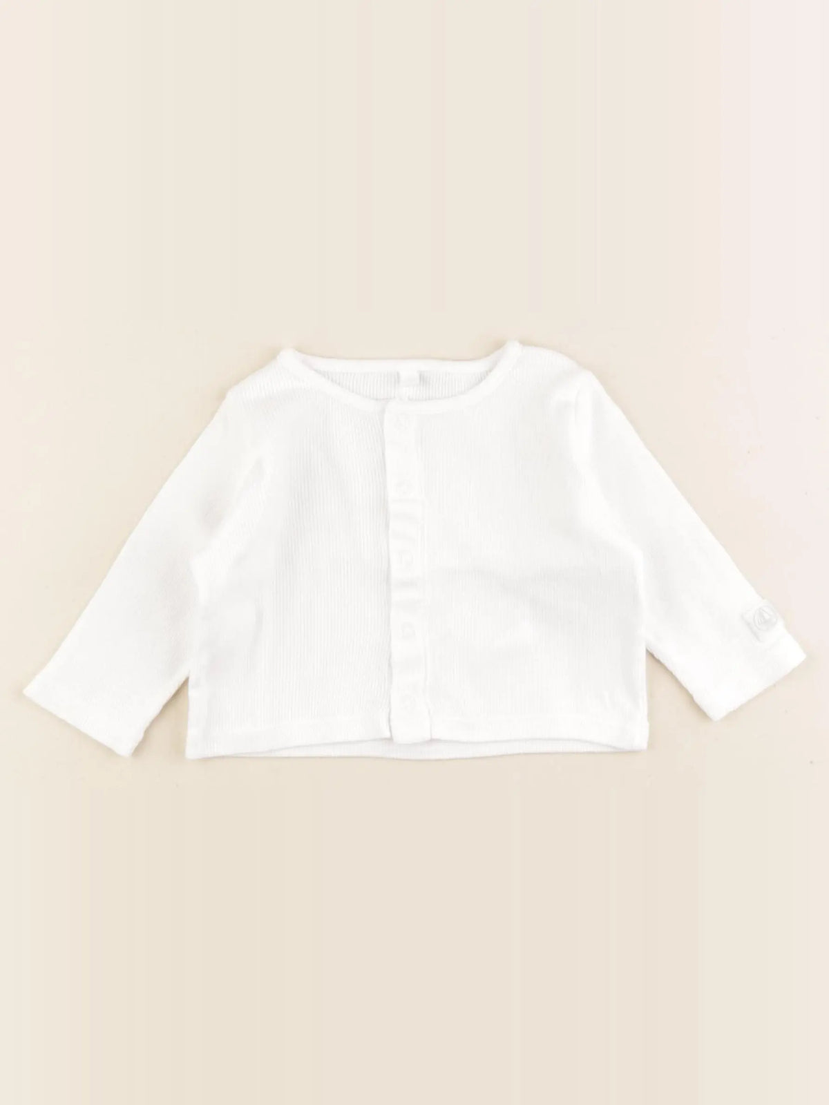 Petit Bateau - tee-shirt blanc - 6 mois