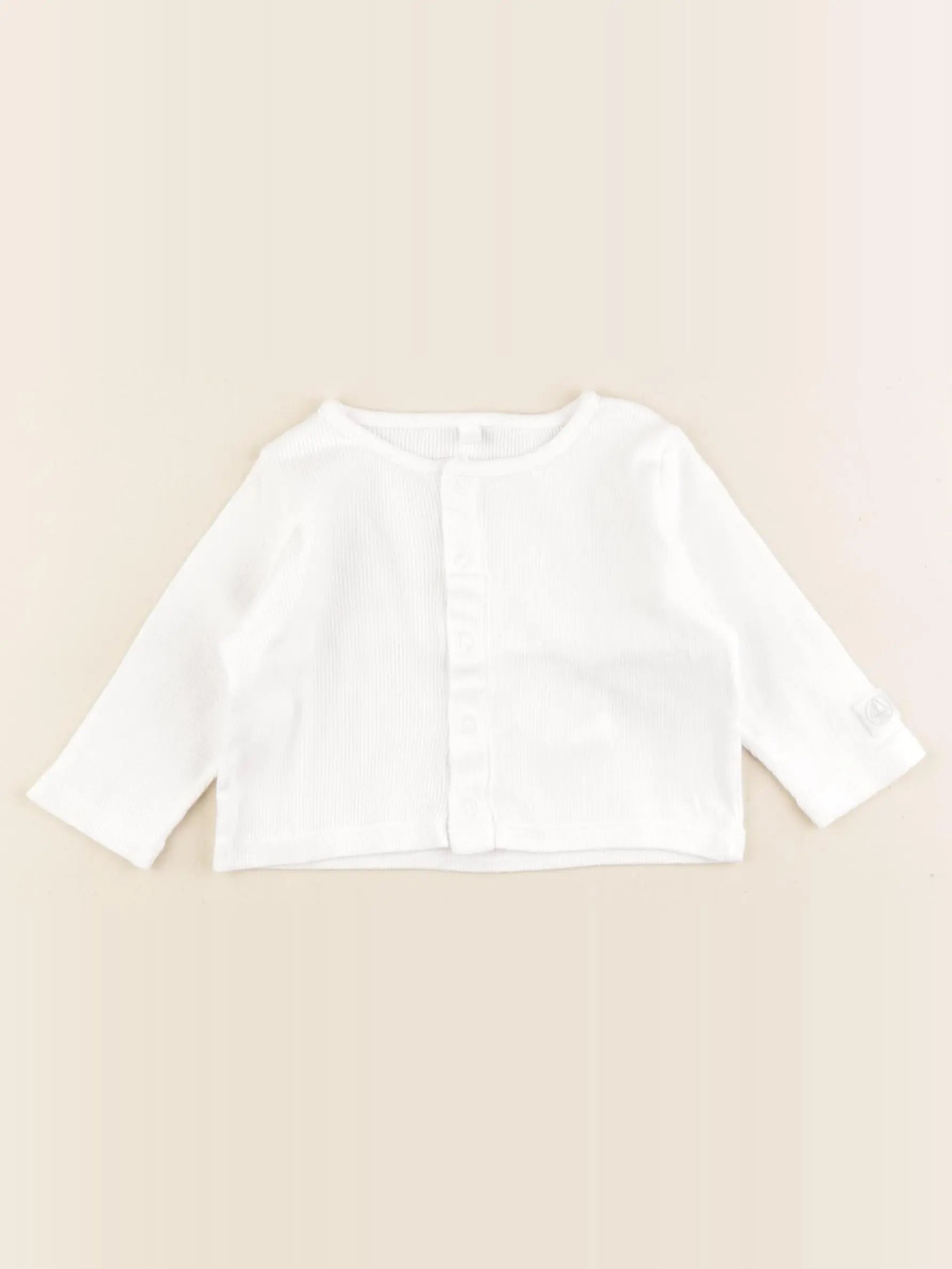 Petit Bateau - tee-shirt blanc - 6 mois