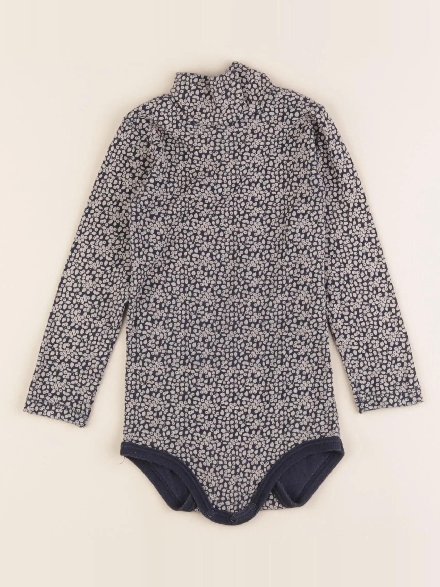 Petit Bateau - body à col bleu - 24 mois