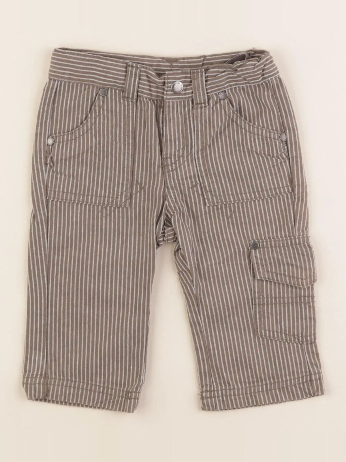 Vertbaudet - pantalon marron - 9 mois