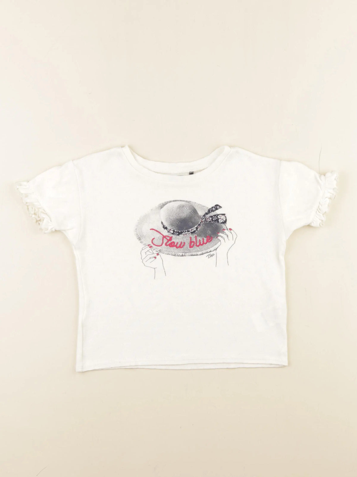 IKKS - tee-shirt blanc - 4 ans