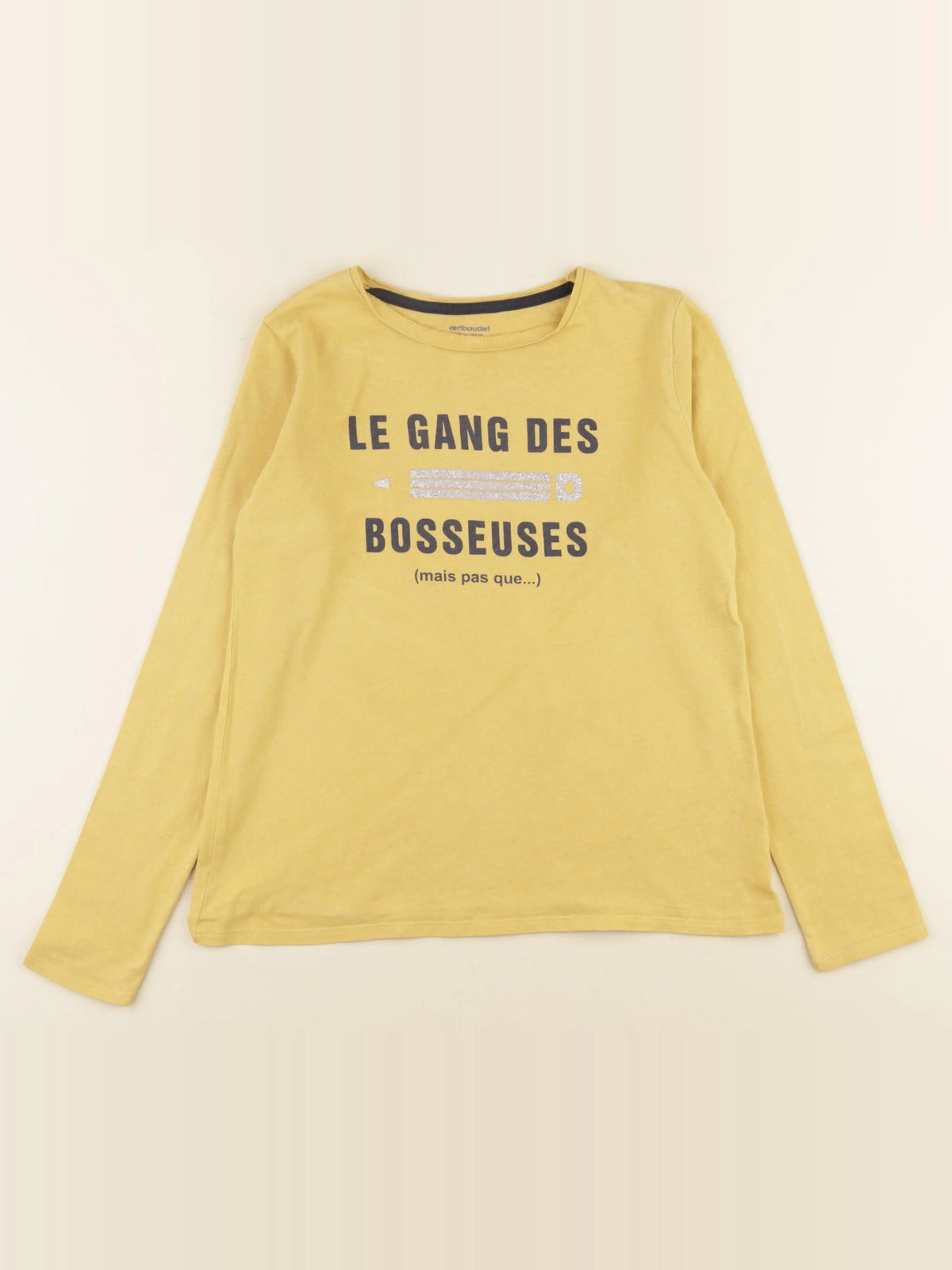 Vertbaudet - tee-shirt jaune - 10 ans