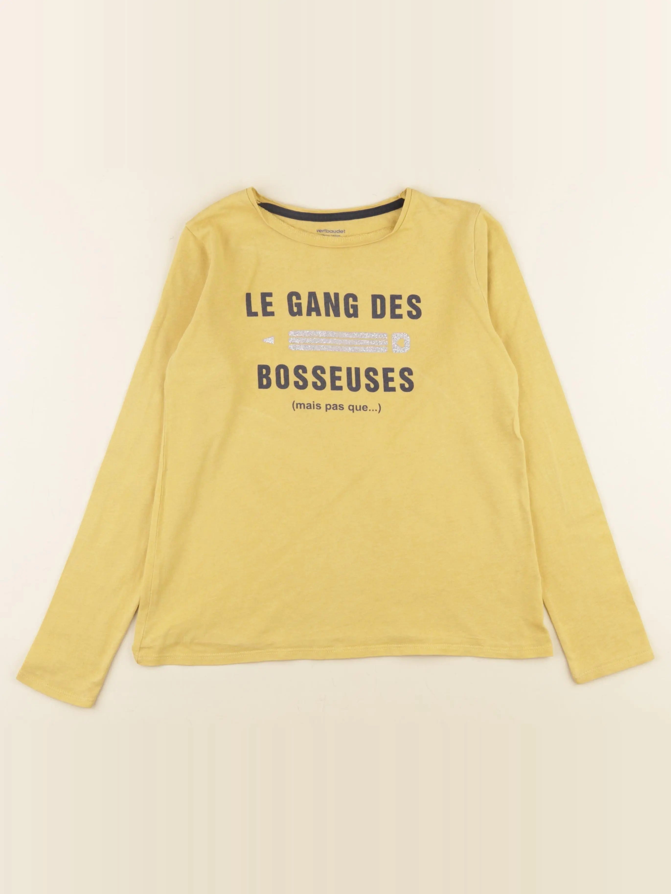 Vertbaudet - tee-shirt jaune - 10 ans