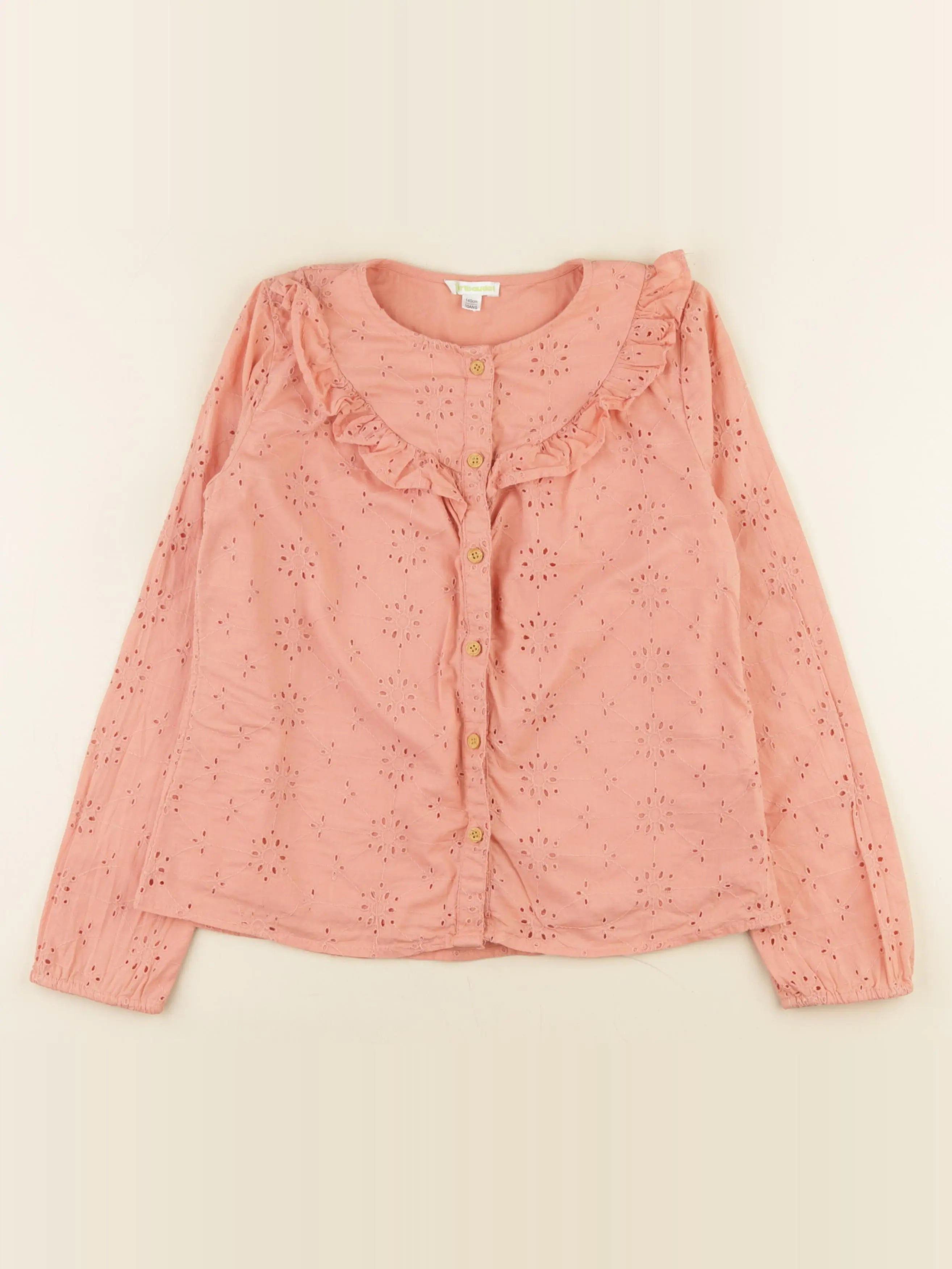 Vertbaudet - blouse orange - 10 ans