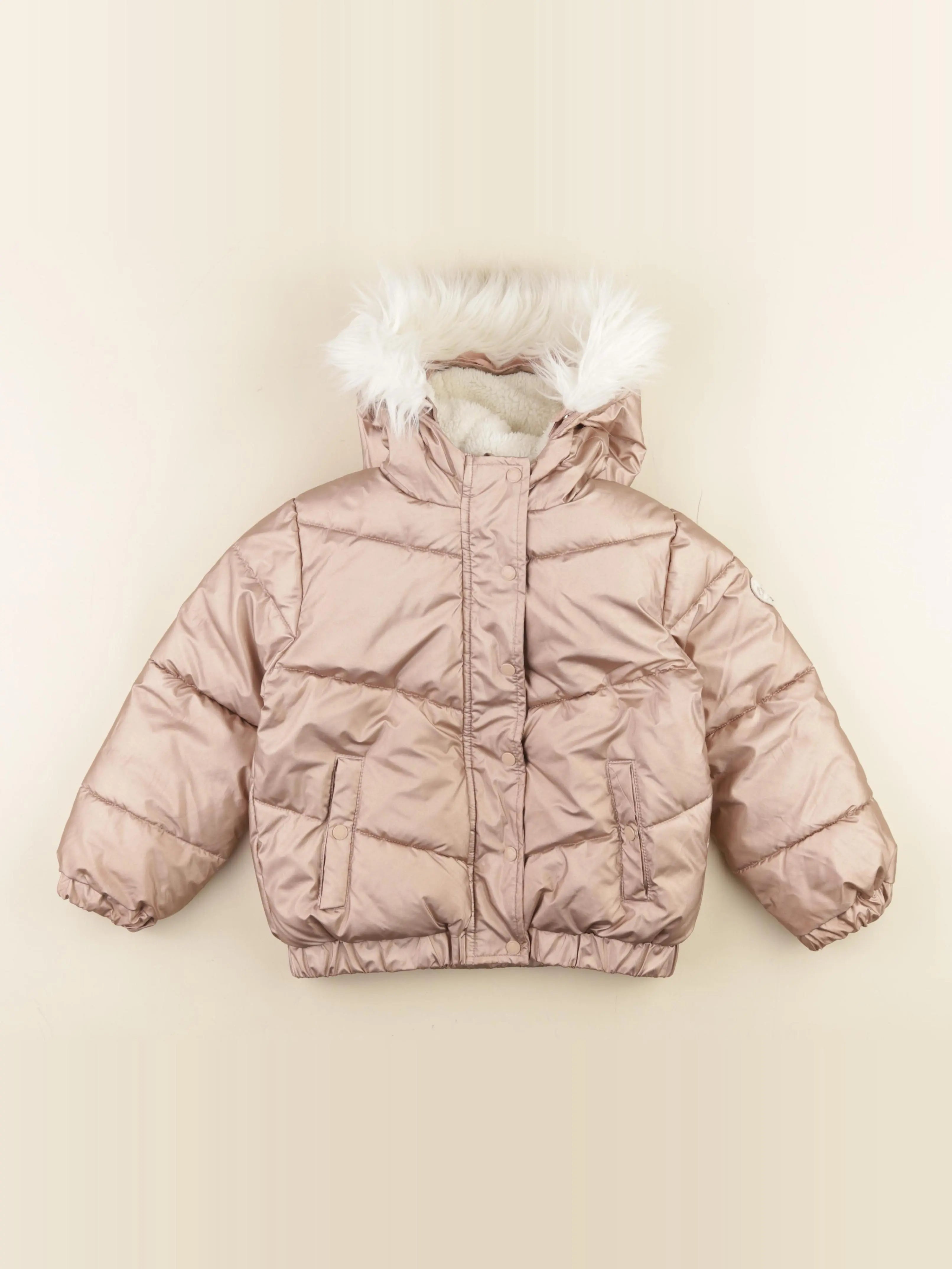 Vertbaudet - doudoune rose - 6 ans