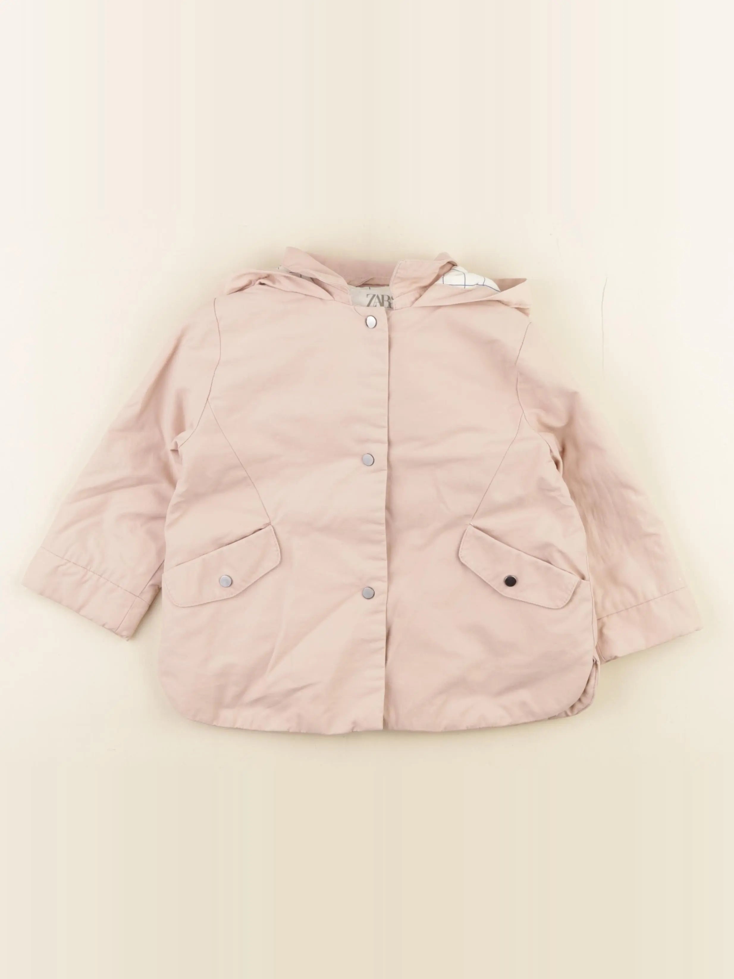 Zara - veste doublé rose - 18/24 mois