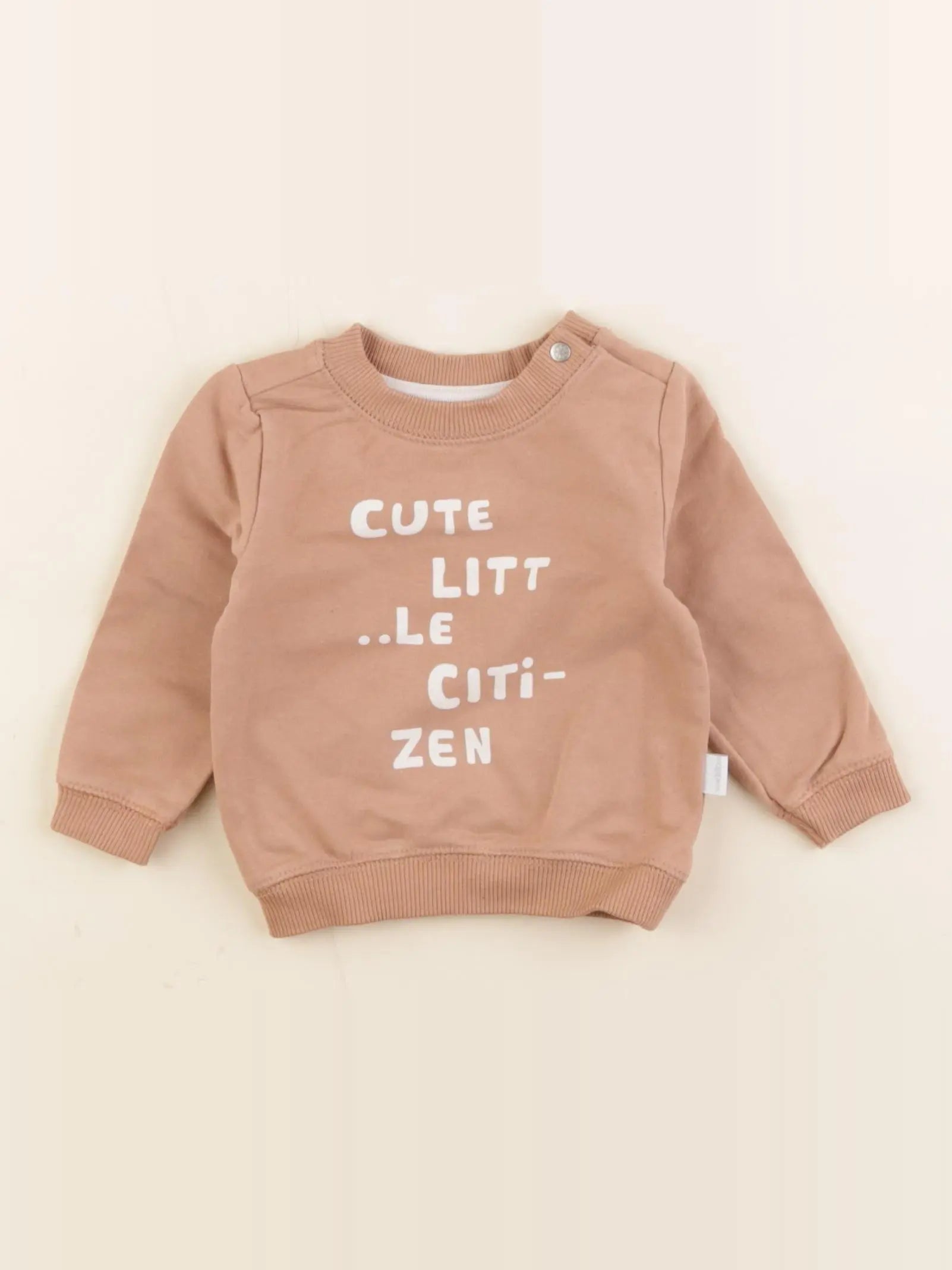 Noppies - sweat marron - 1/2 mois